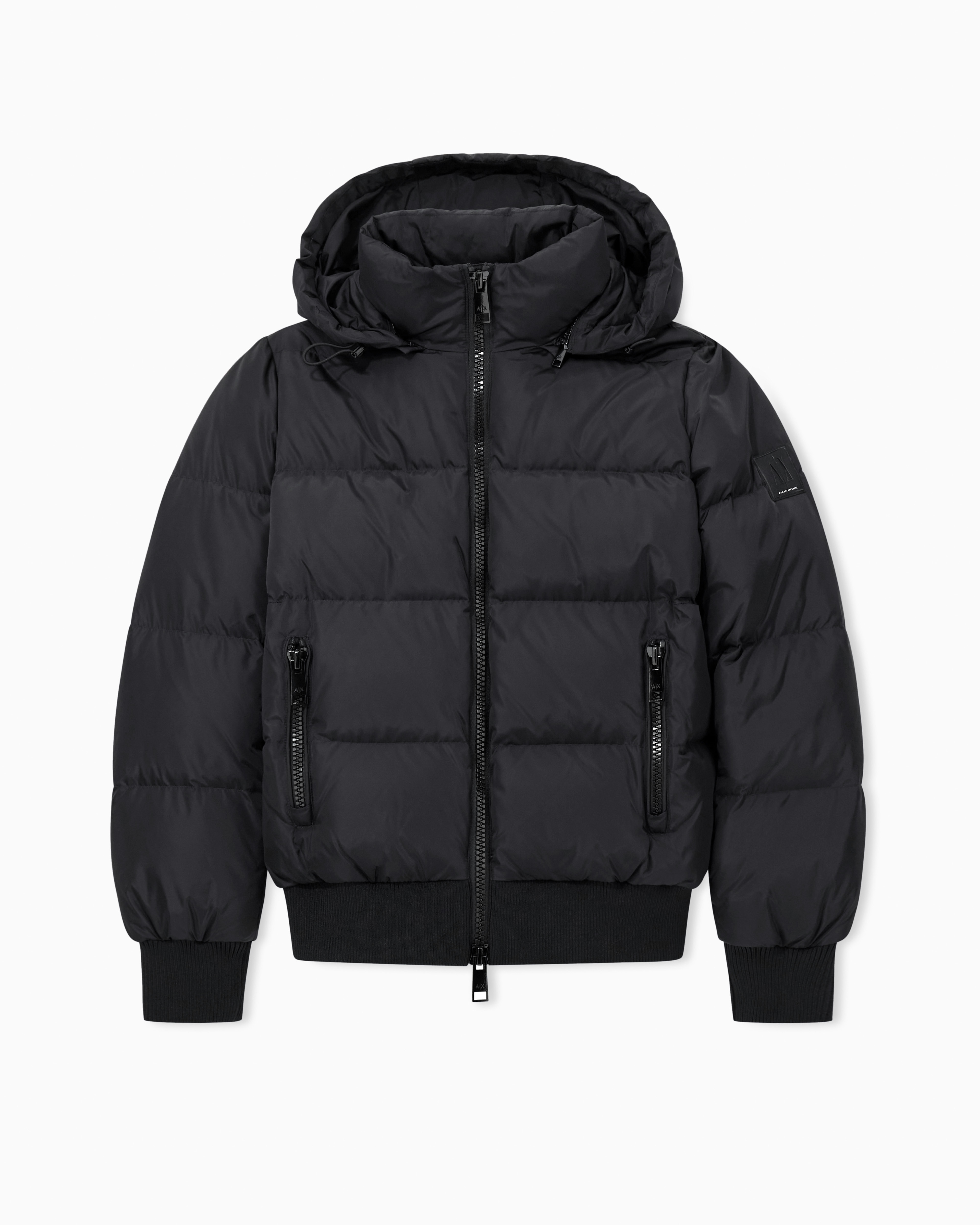 Armani Exchange Black Down Jackets Extra Small