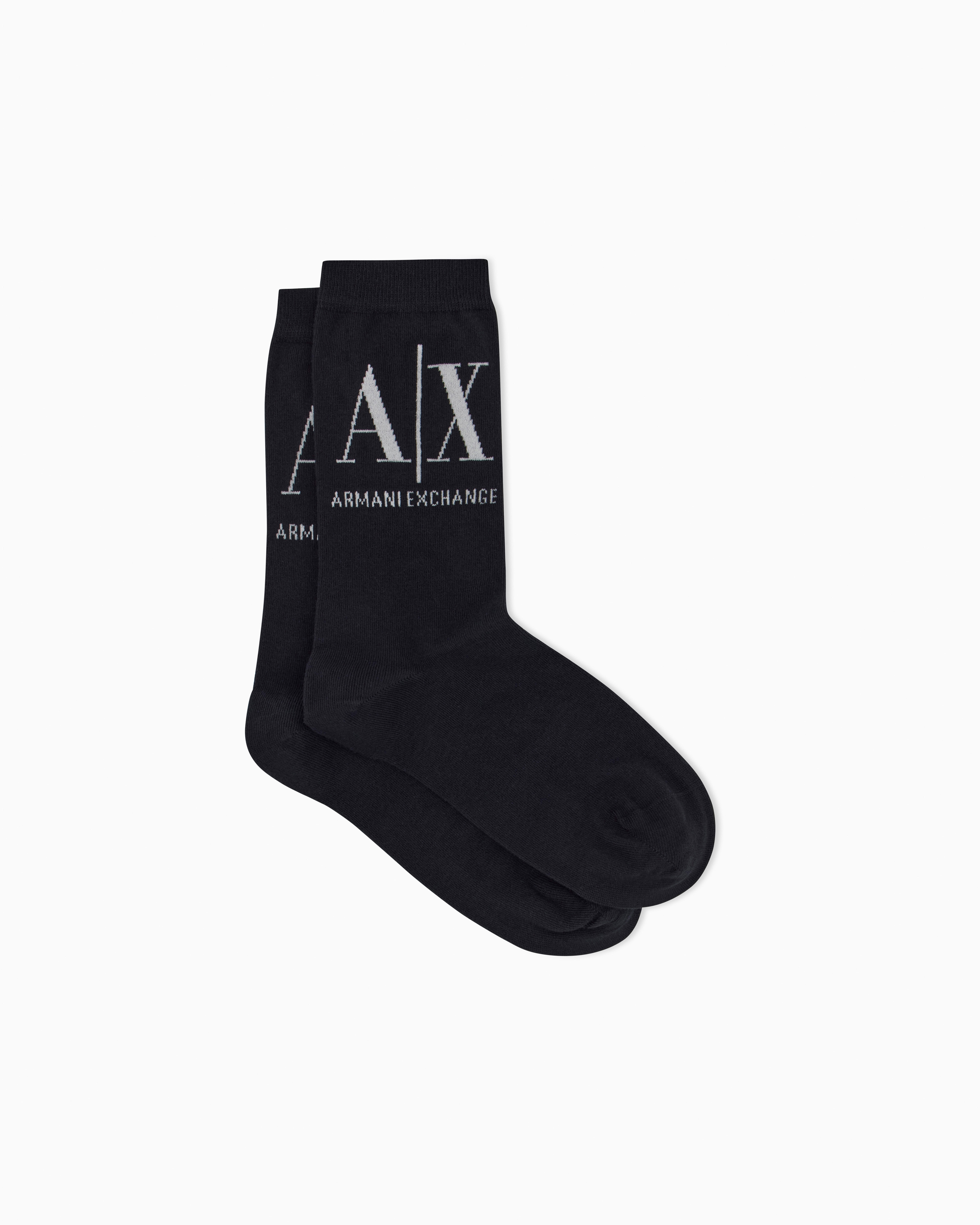 ロゴ入りショートソックス | Armani Exchange