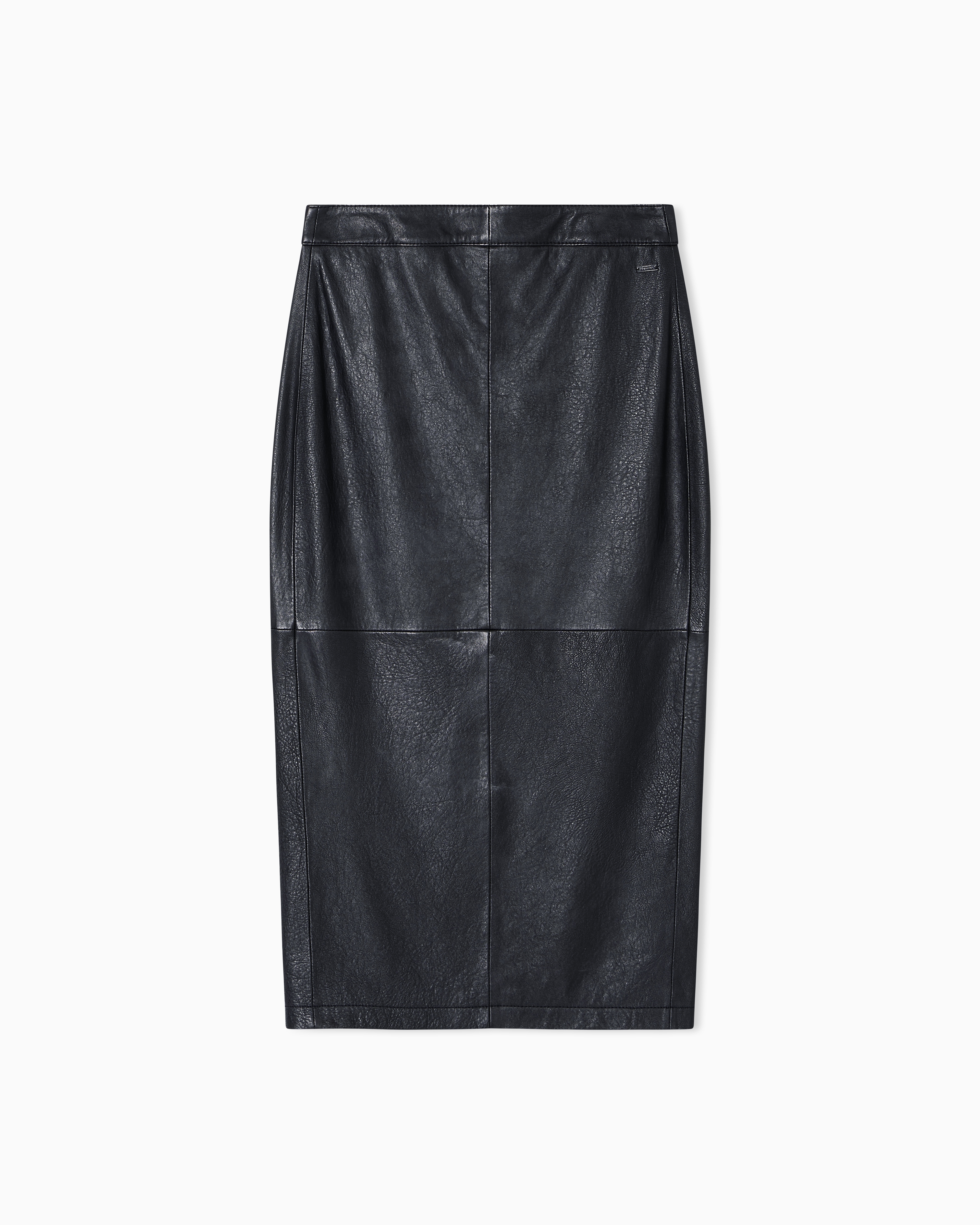 Armani Exchange Leather Skirts In Blue