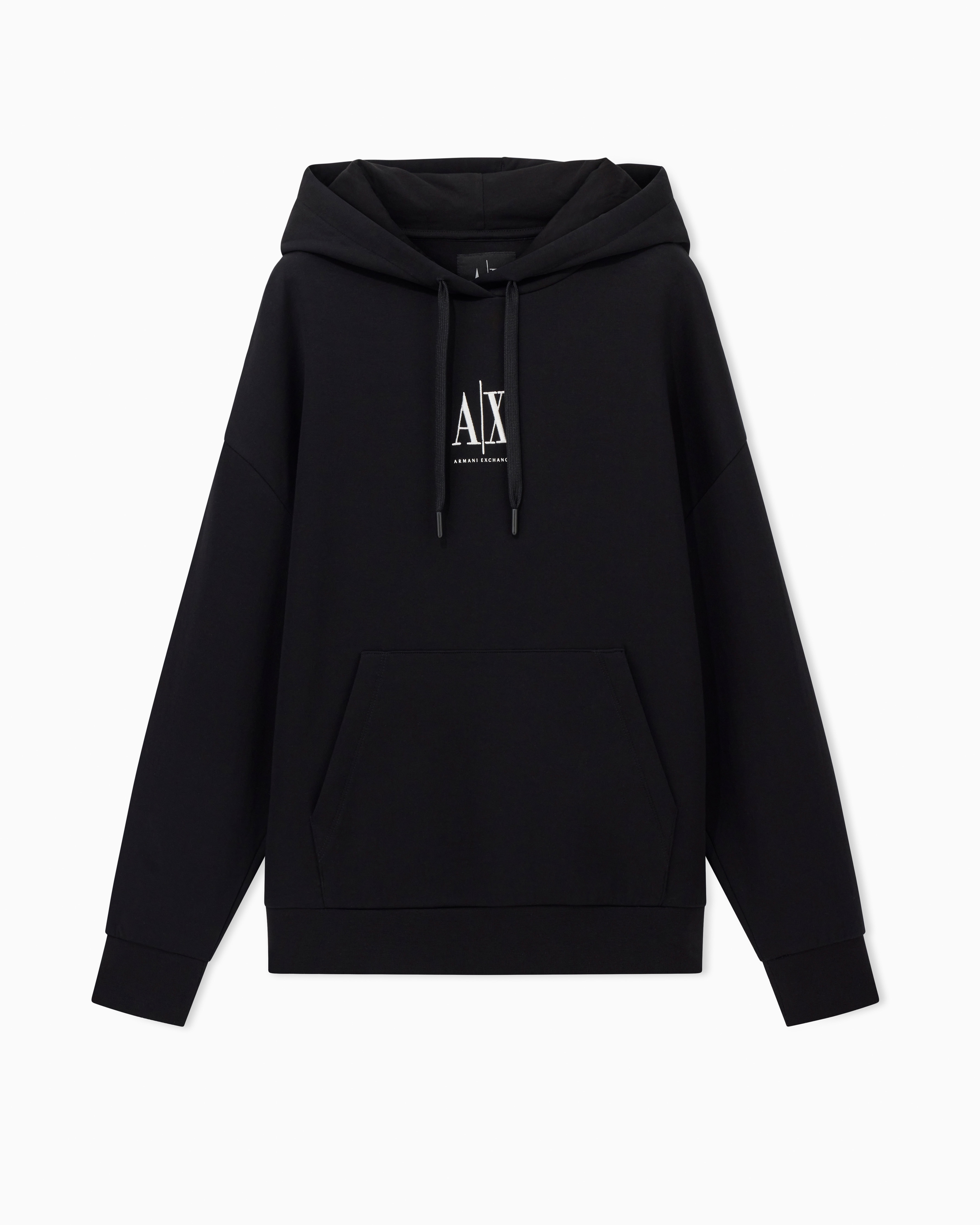 Armani Exchange -  Icon Hoodie, Woman, Black, Size: