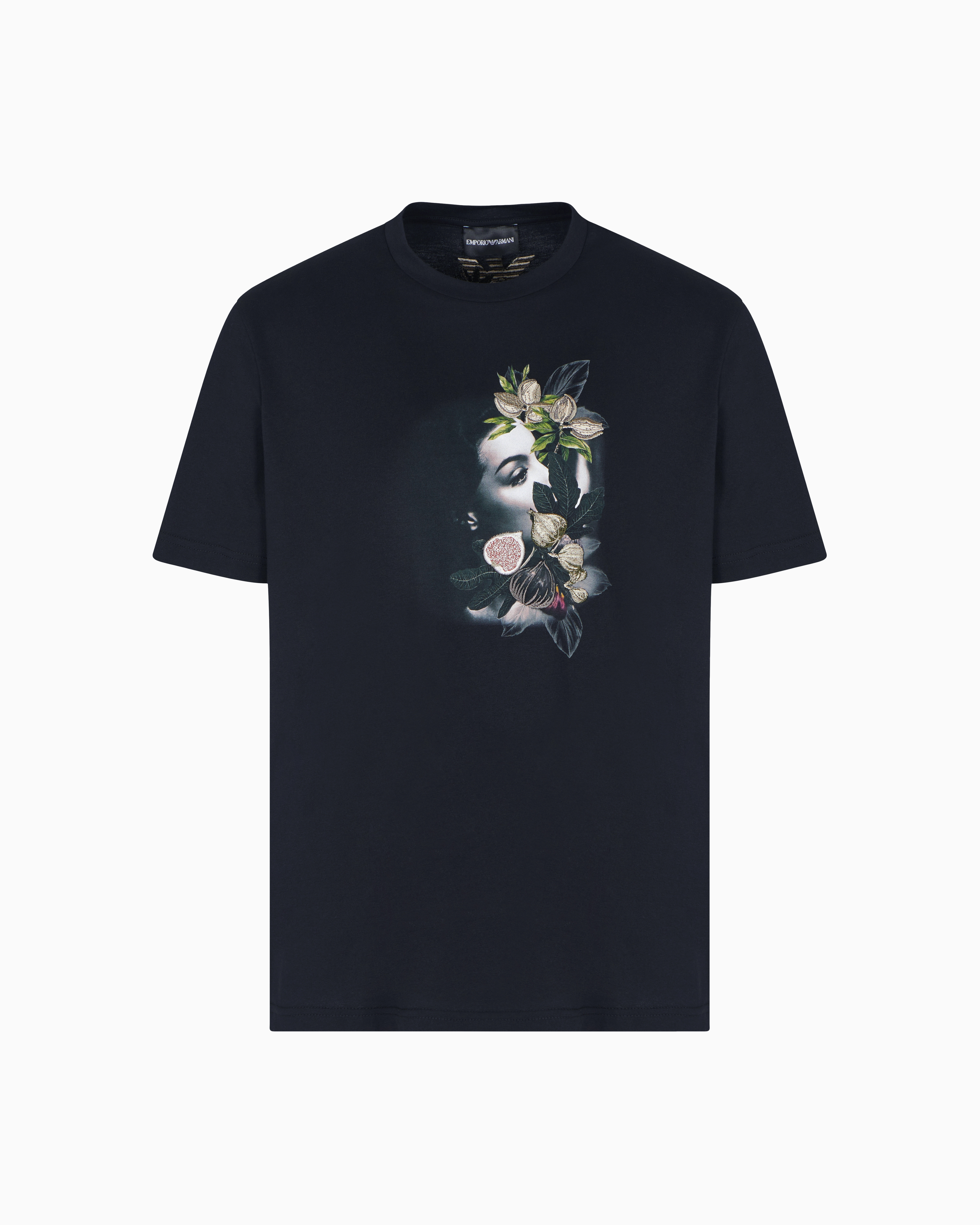 ASV jersey T-shirt with embroidery and print of a woman and