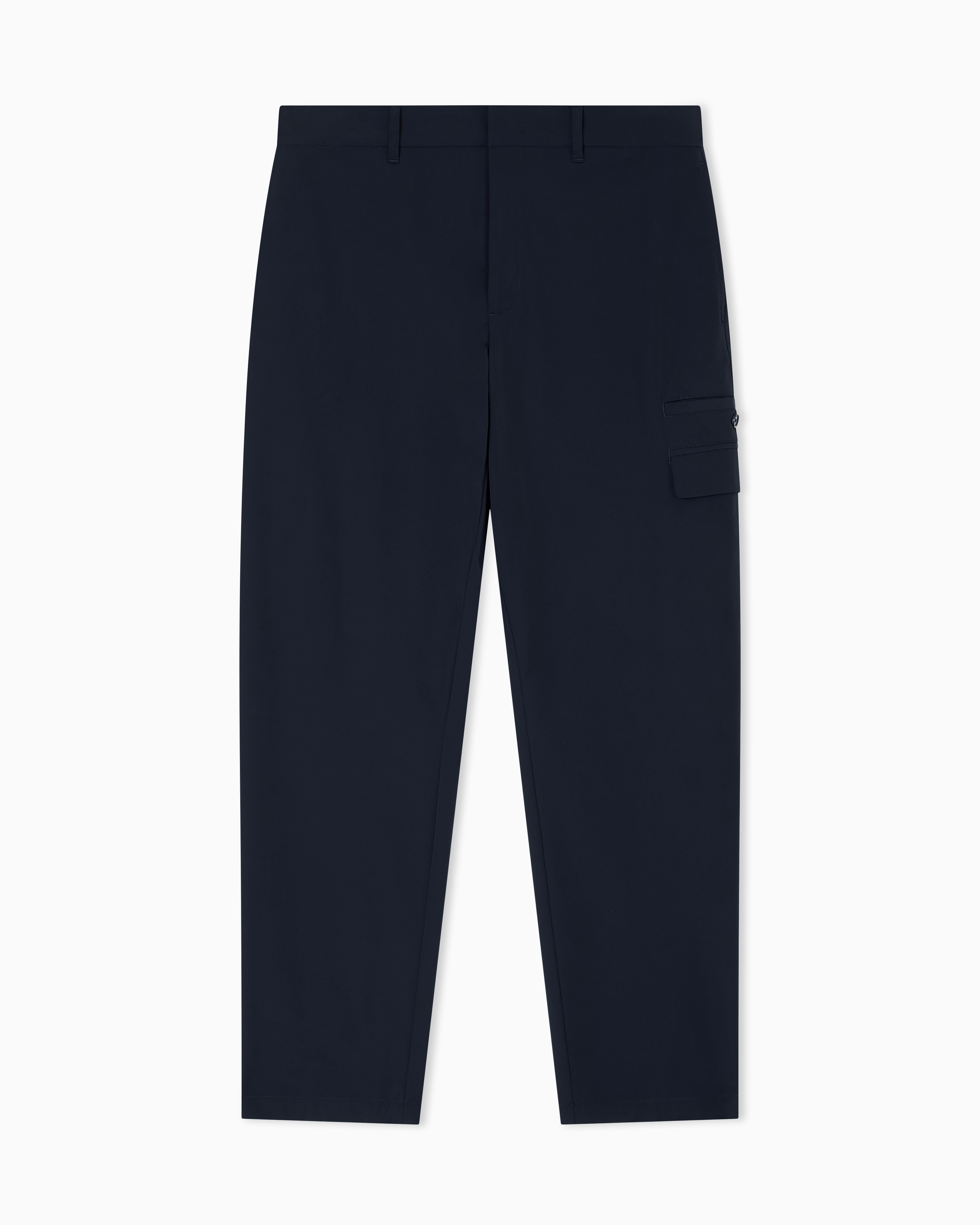 Armani Exchange - Stretch nylon cargo trousers, Man, Navy_blue, Size: 33