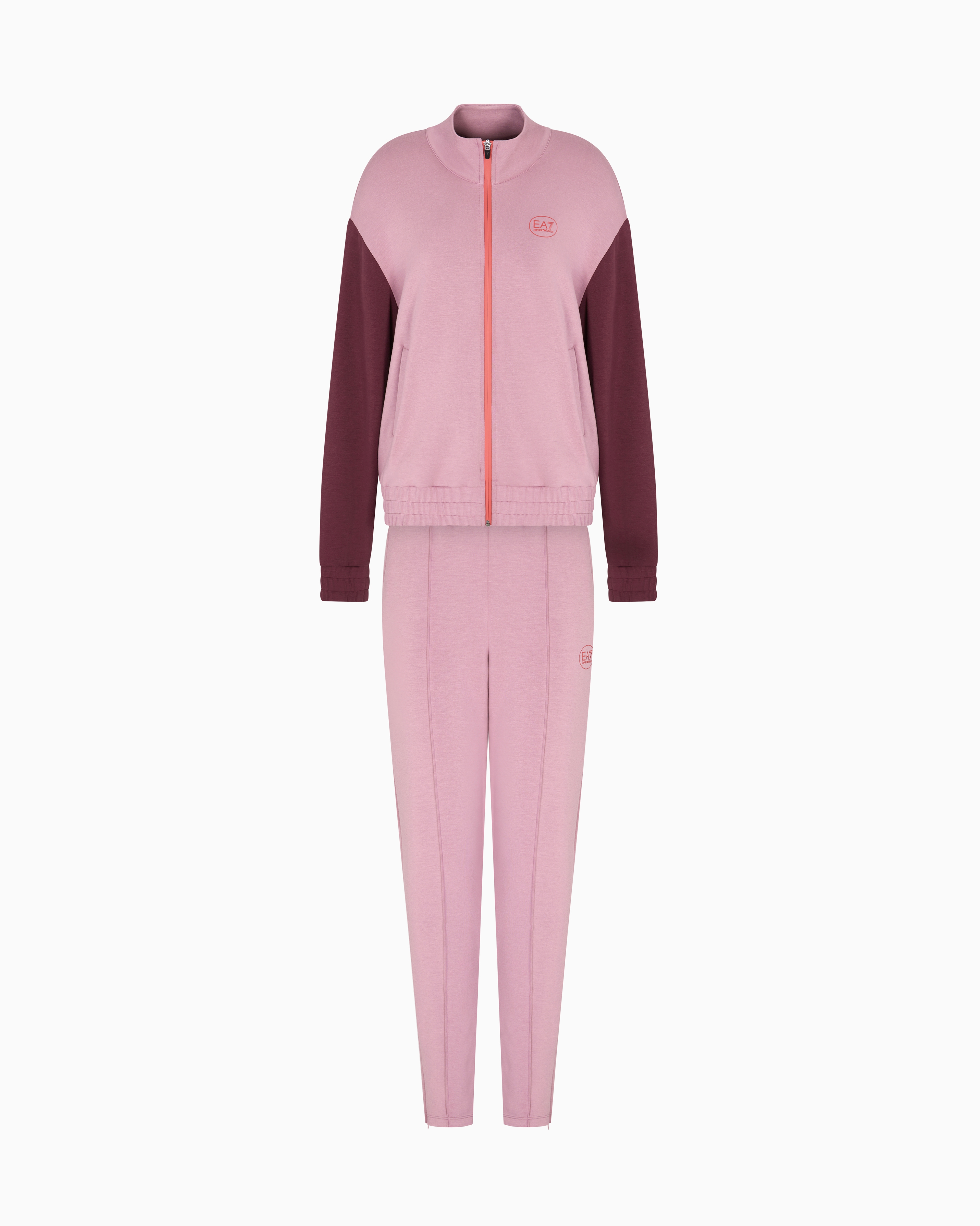 EA7 Emporio Armani ピンクレインウェア North West - EA7 Emporio Armani Girls Pink Ski Pants Jacket