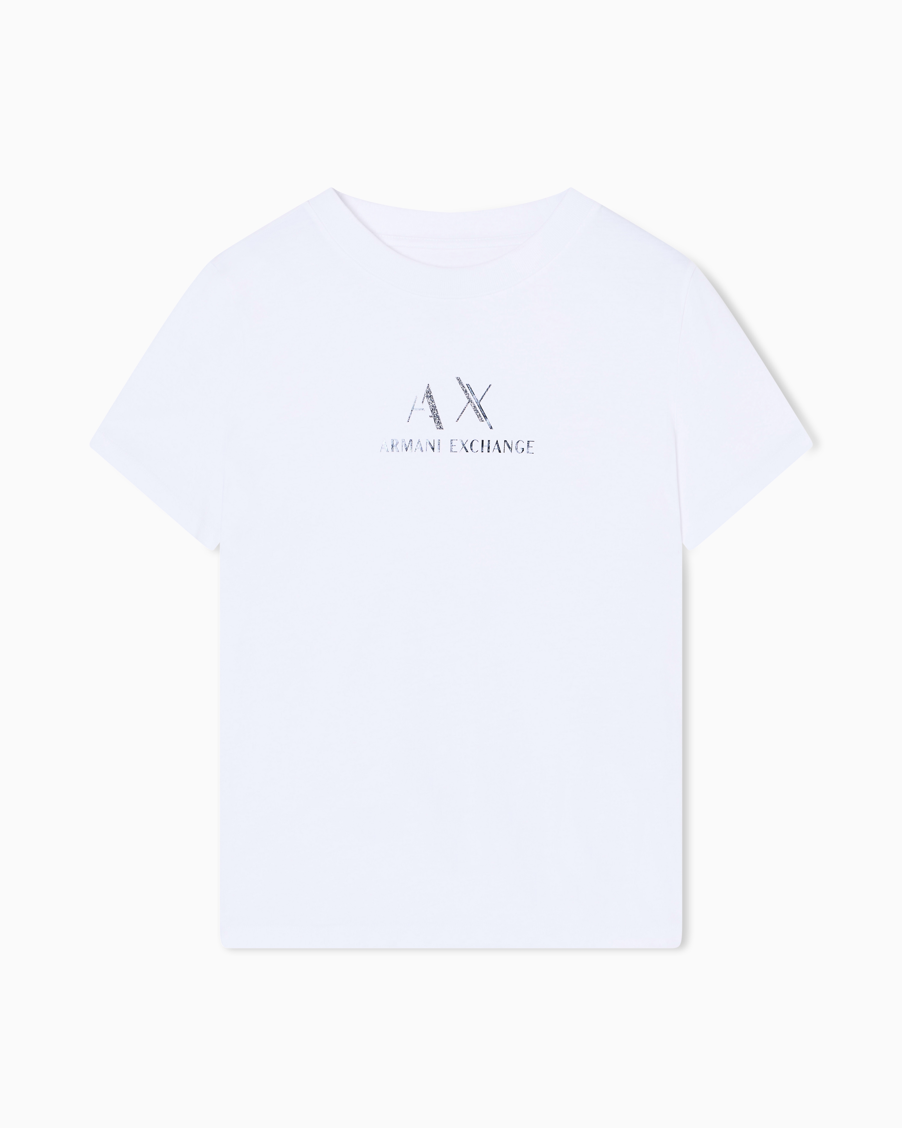 Armani Exchange White Regular Fit T-Shirt With Graphic Logo Xxl