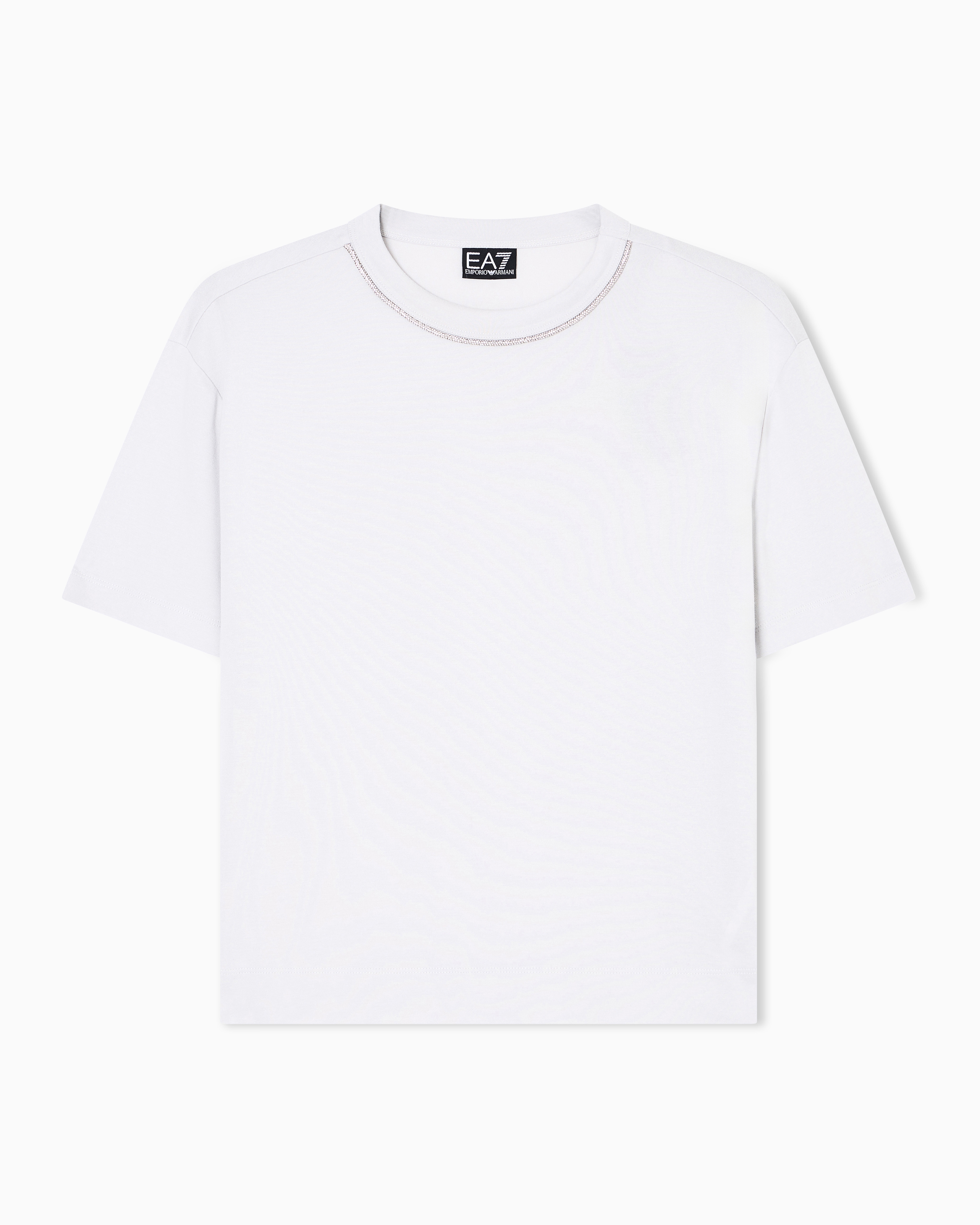 Precious クルーネックTシャツ ビスコース混紡 | EA7