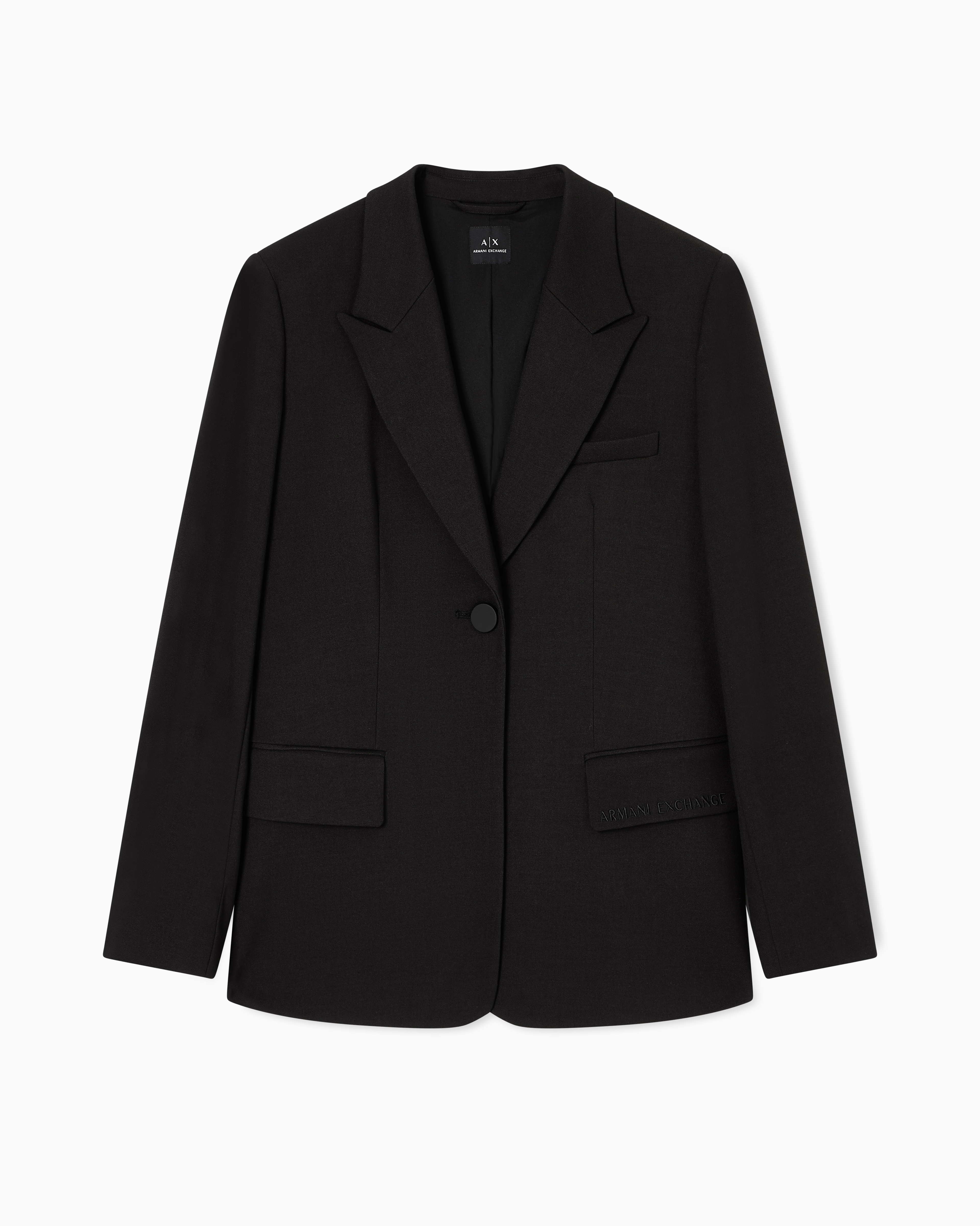 【KAREN MILLEN】ビスコース シングルブレスト ジャケット ビスコースウール シングルブレストジャケット | Armani Exchange