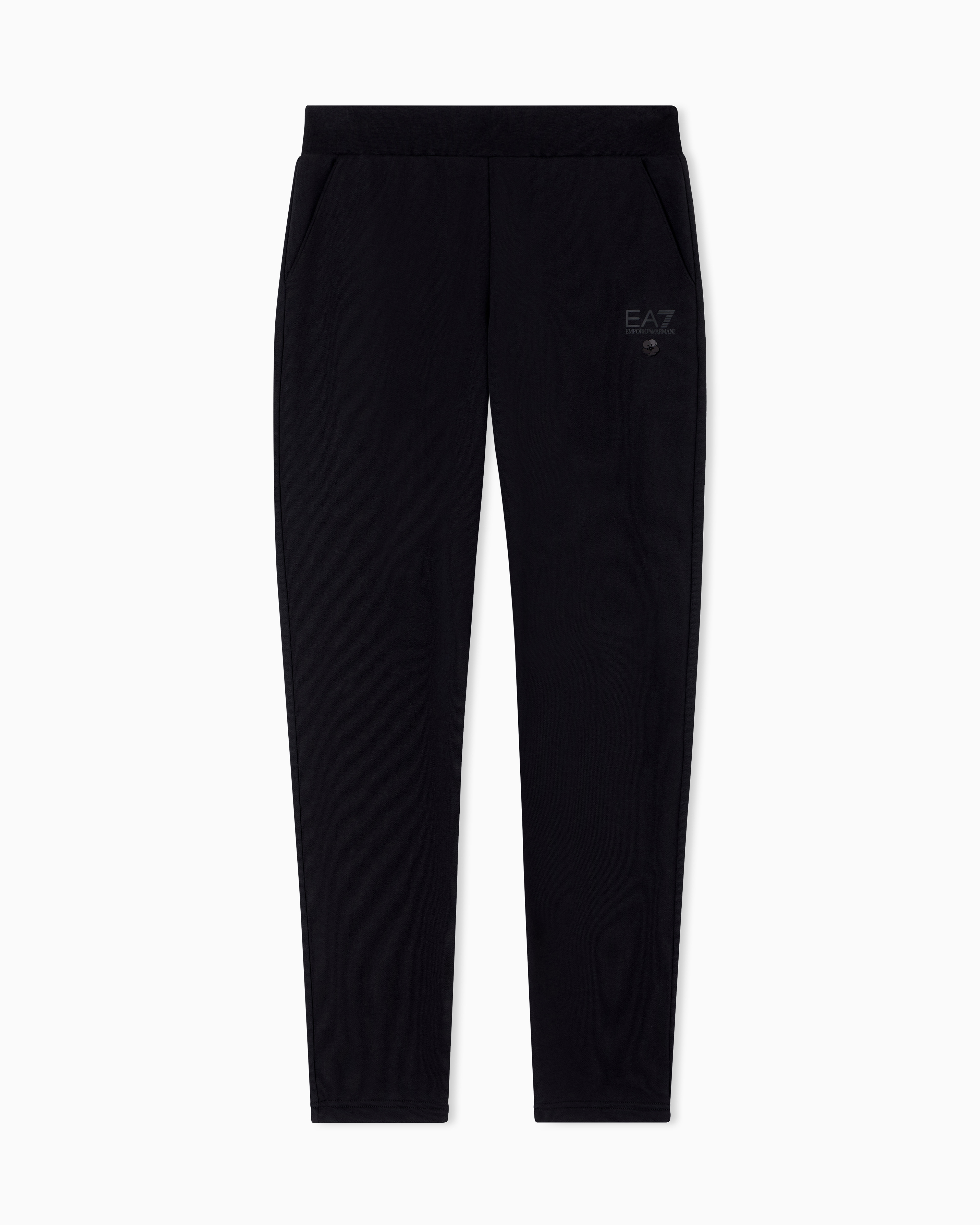 Ea7 Pantalon Logo Series En Coton Mélangé