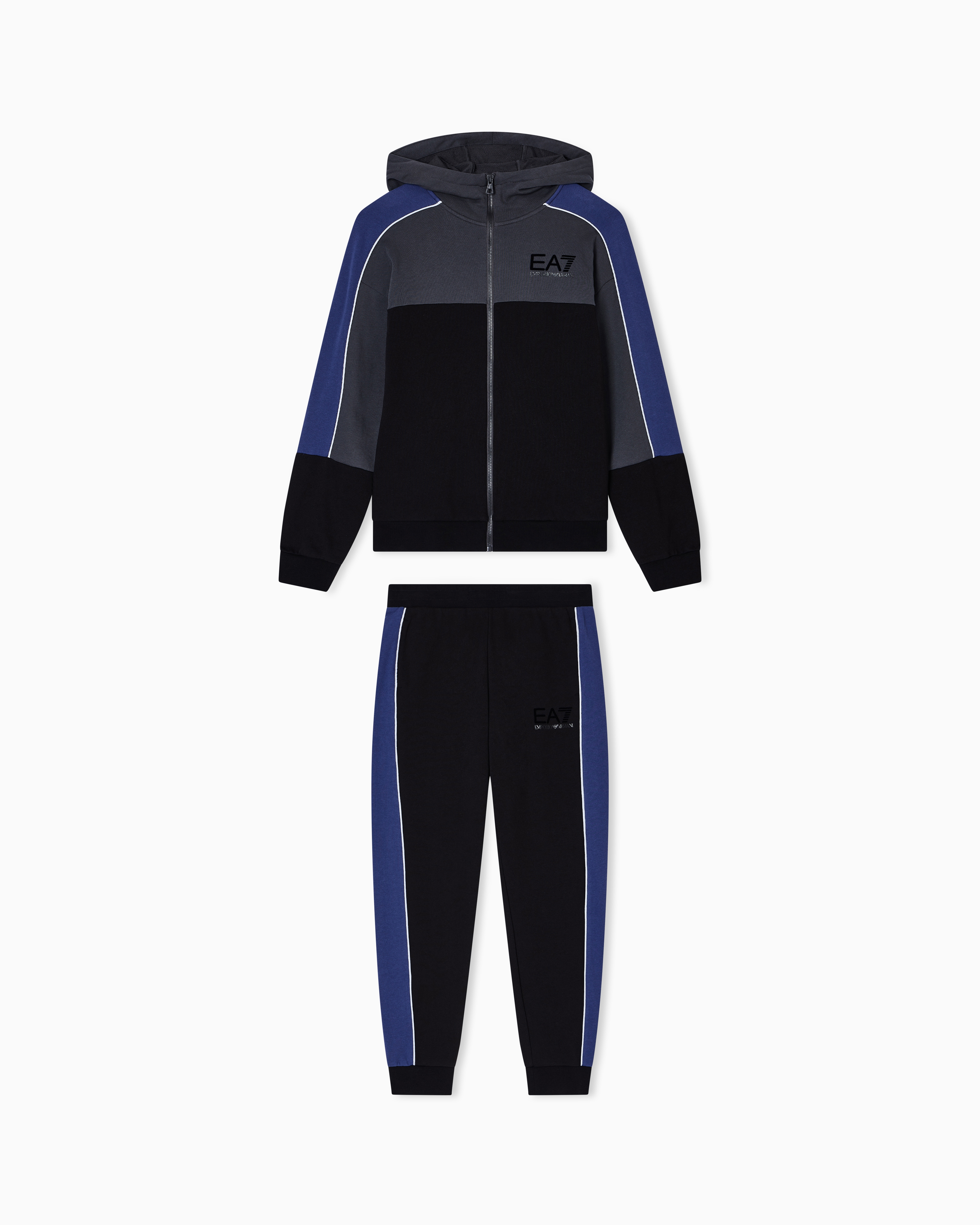 ASV Athletic Colour Block Boy organic cotton-blend tracksuit