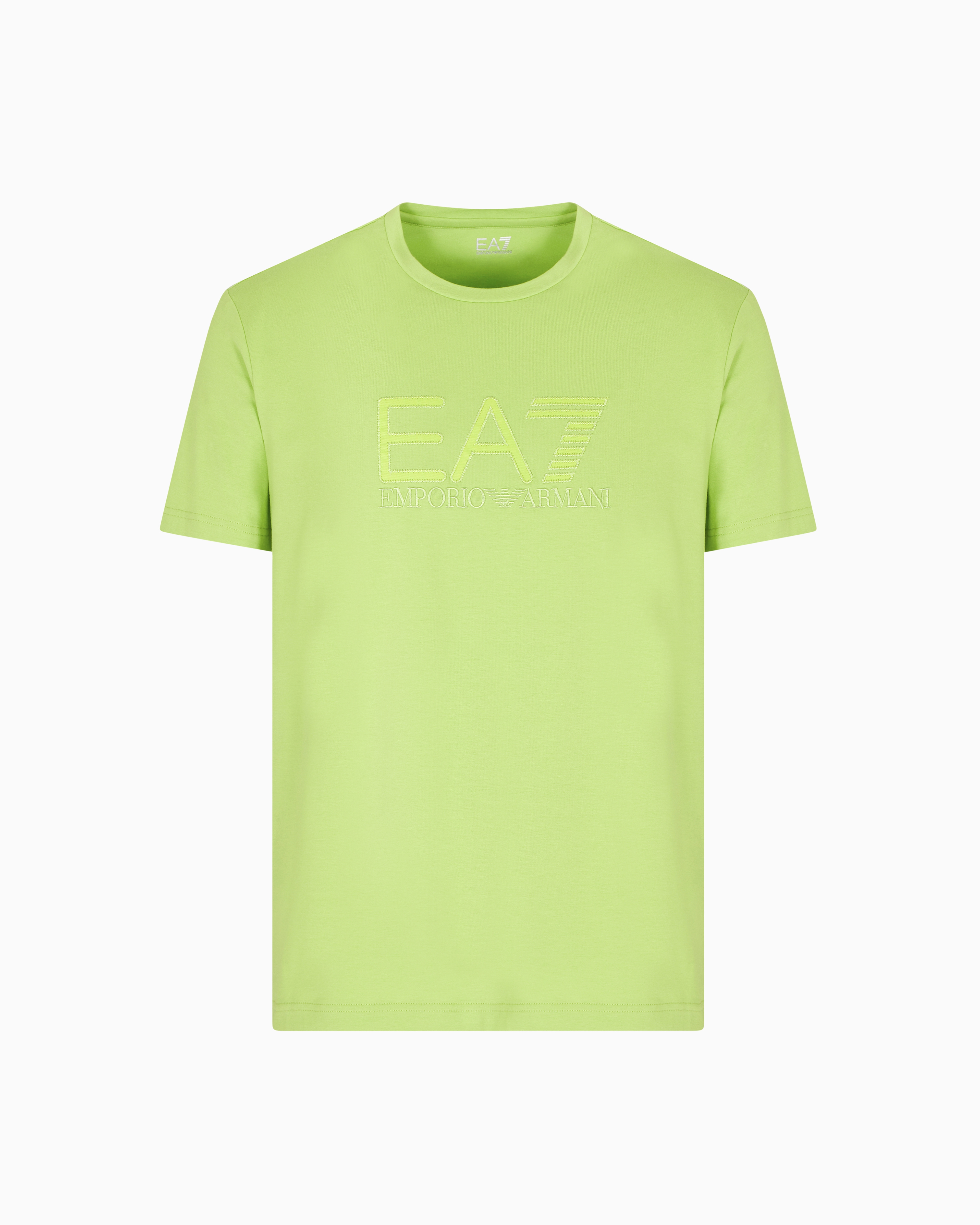 Visibility short-sleeved T-shirt in cotton stretch jersey | EA7
