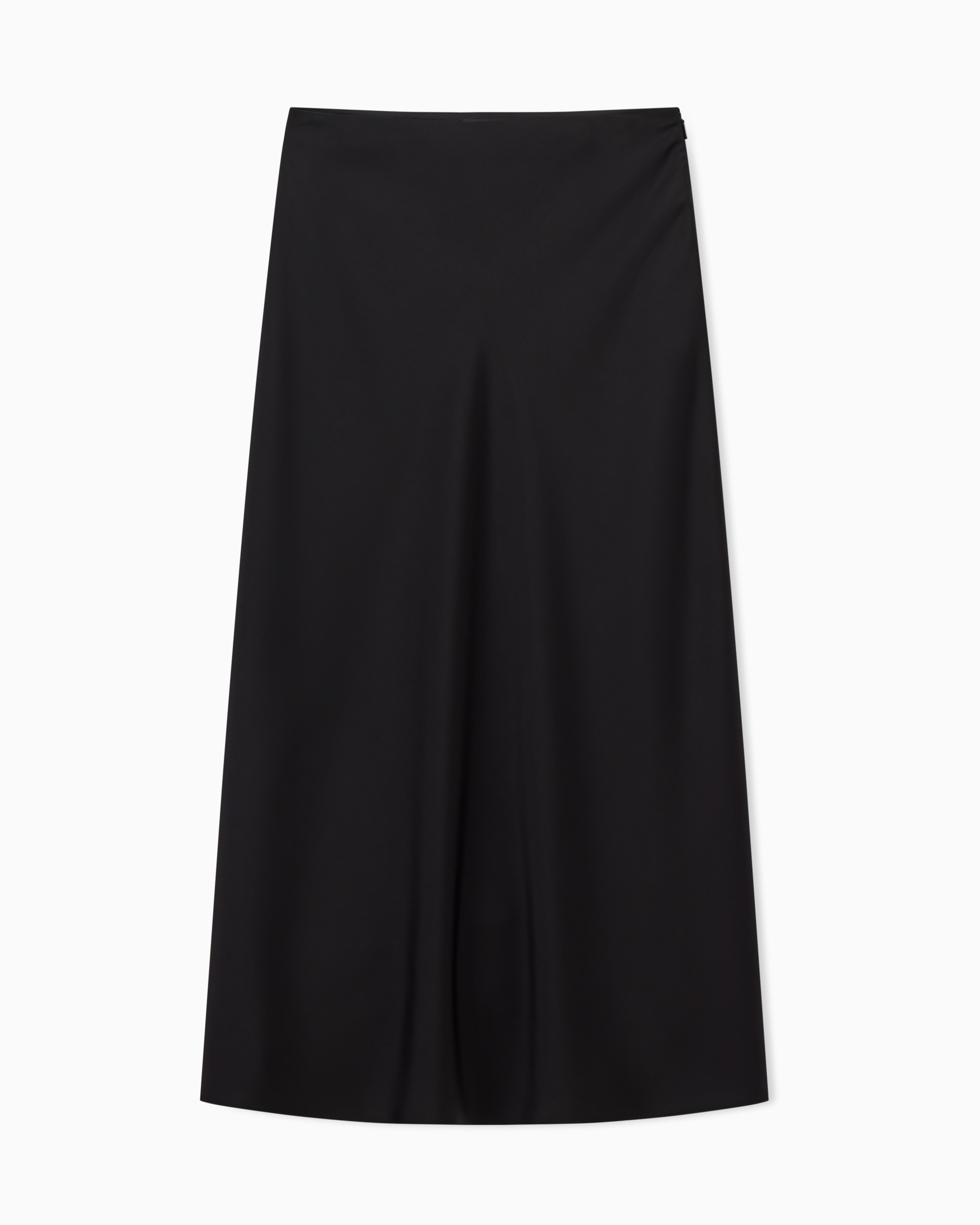 Armani Exchange - Longuette skirt with pleat, Woman, Black, Size: