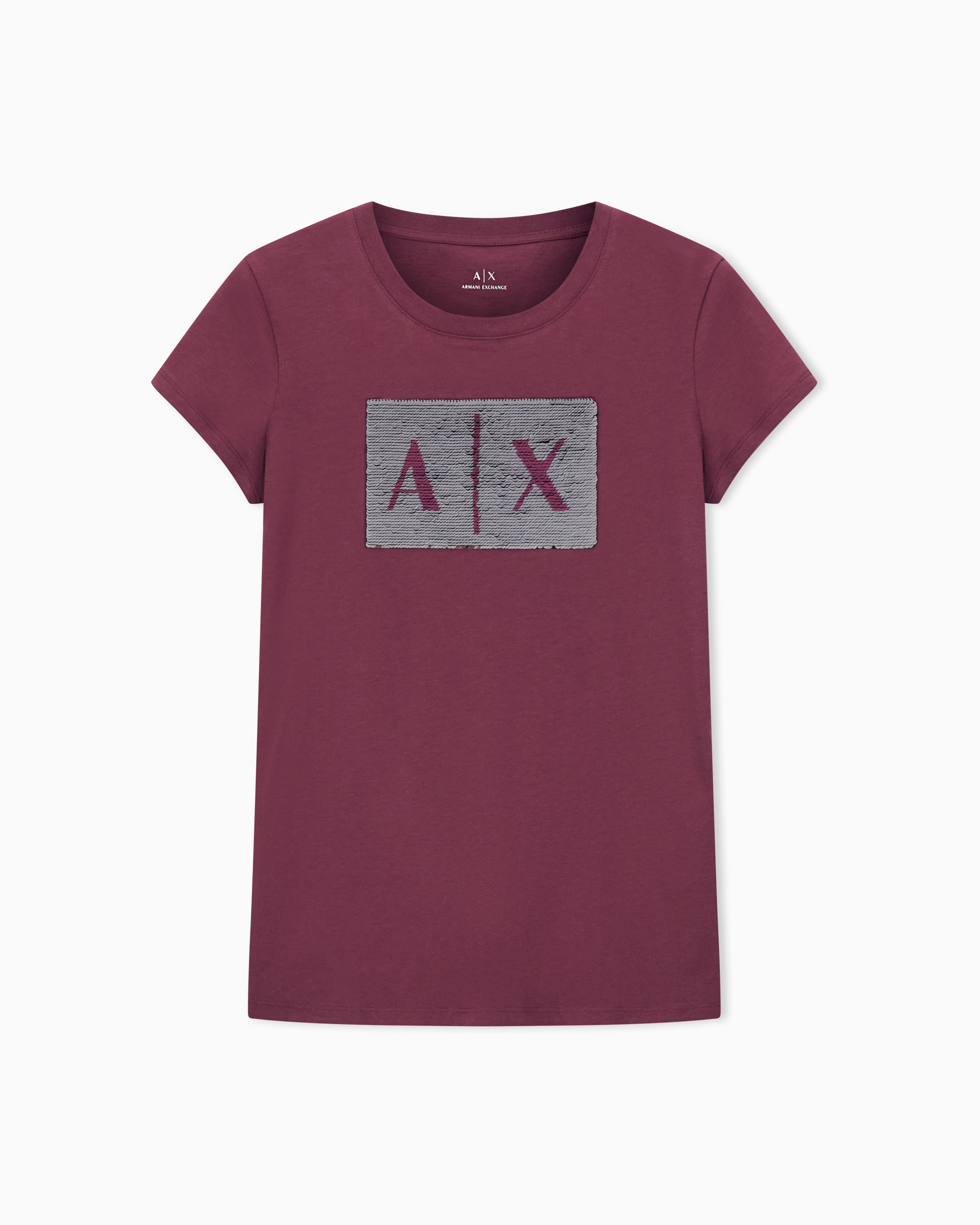 Armani Exchange Slim Fit T-shirt In Stretch Cotton Jersey