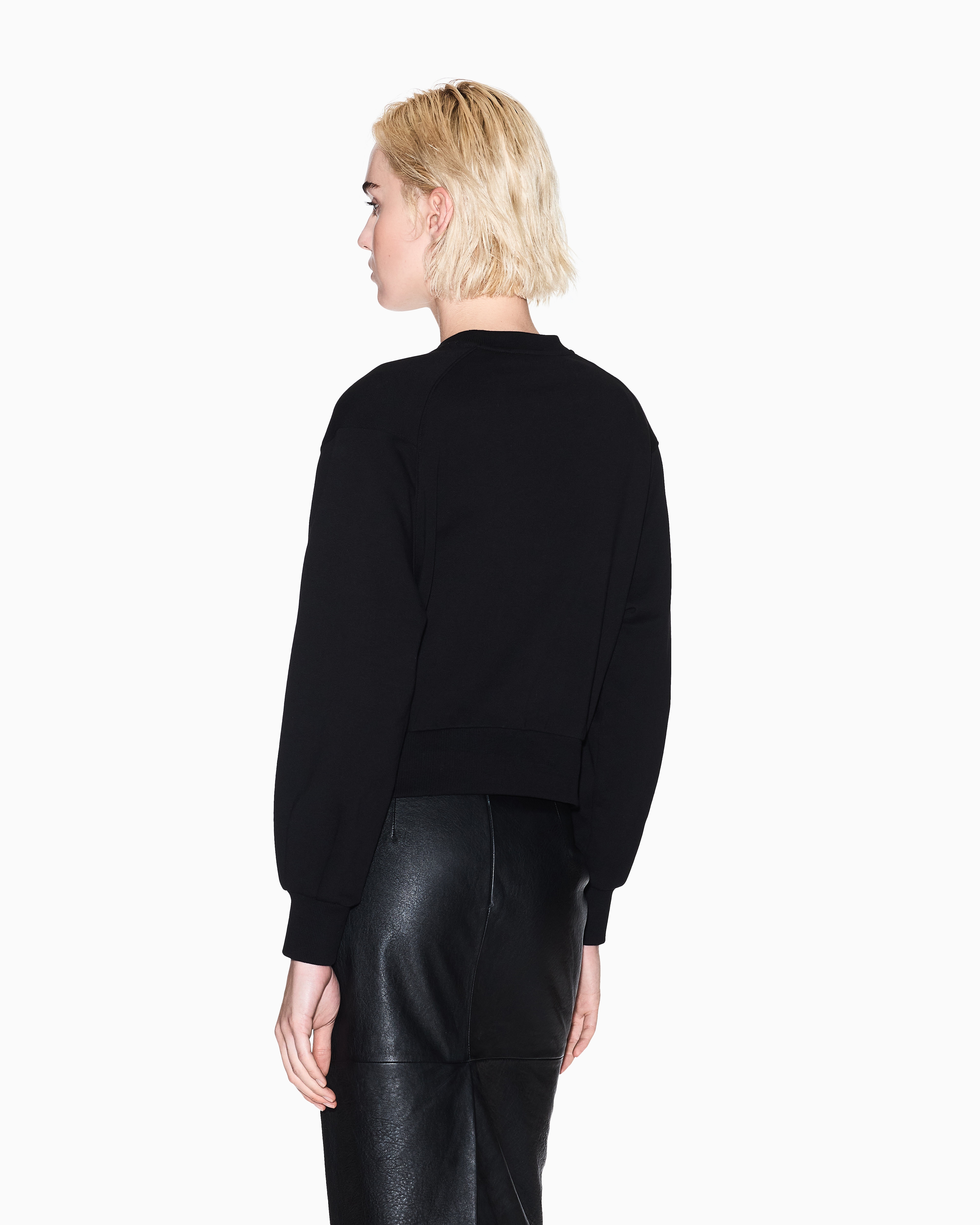 Armani Exchange - Graphic Logo Sweatshirt, Woman, Black, Size: