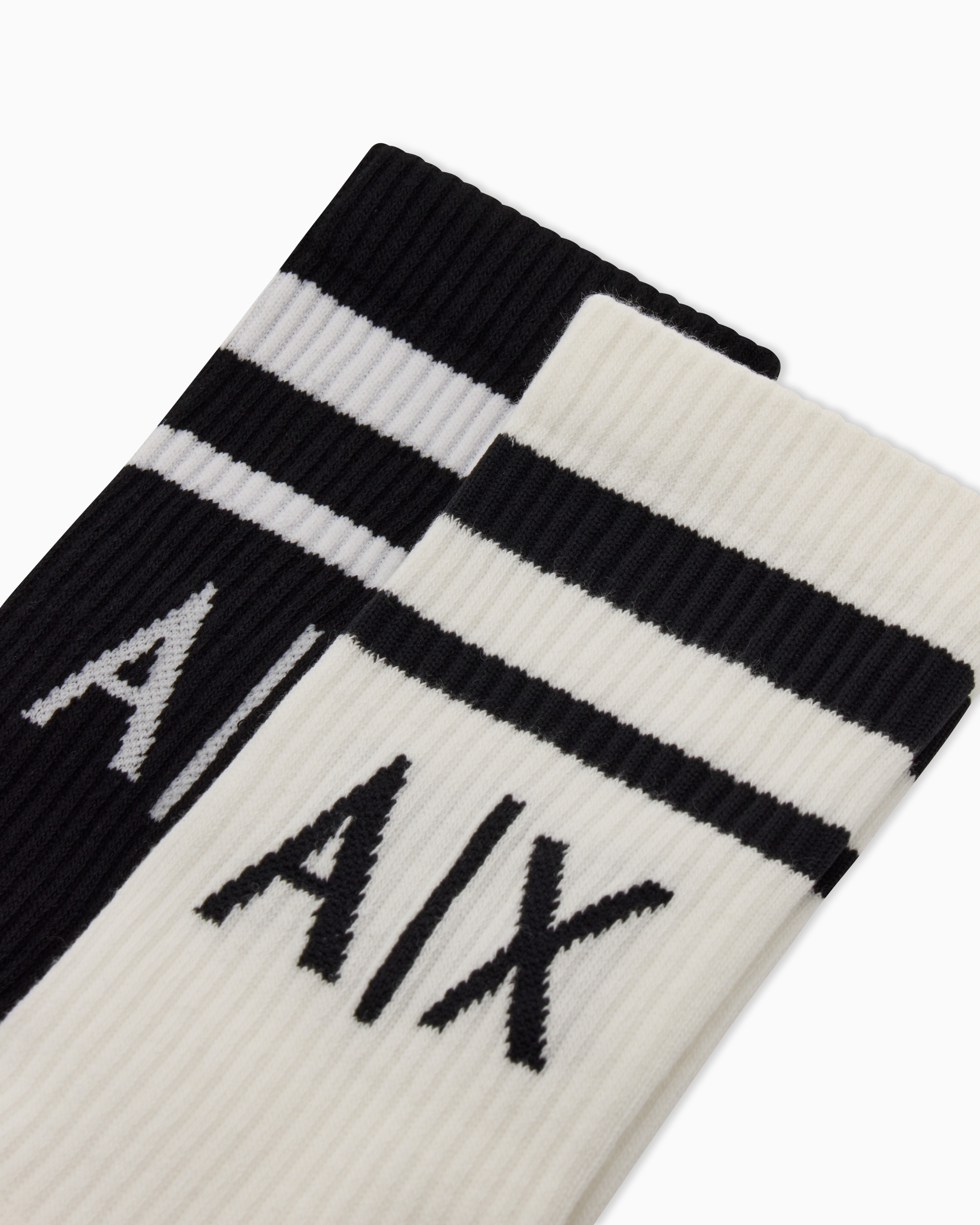Armani Exchange A/X ロゴ 100％コットン ソックス 2足セット 953030_CC650_19310_F_SS2025.jpg