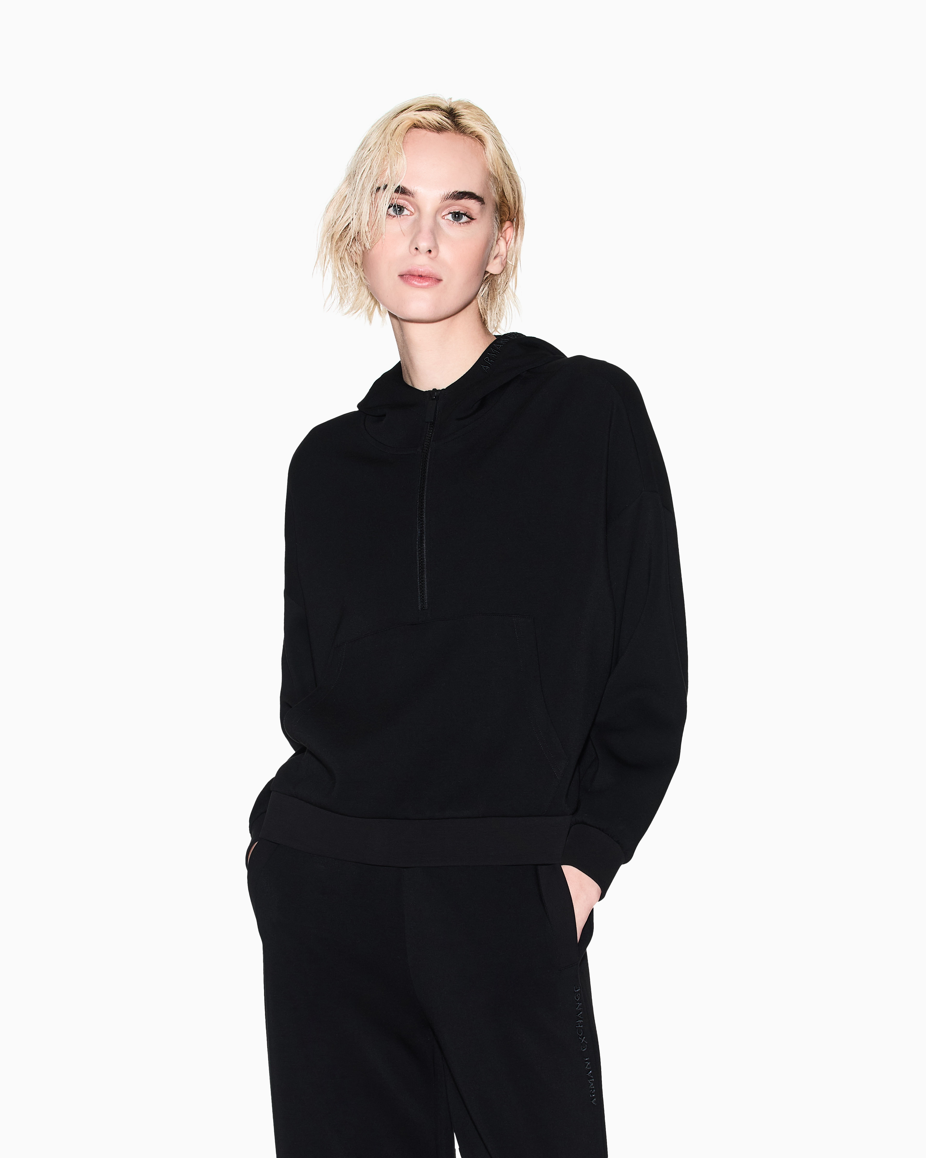 Armani Exchange Hoodies In Black
