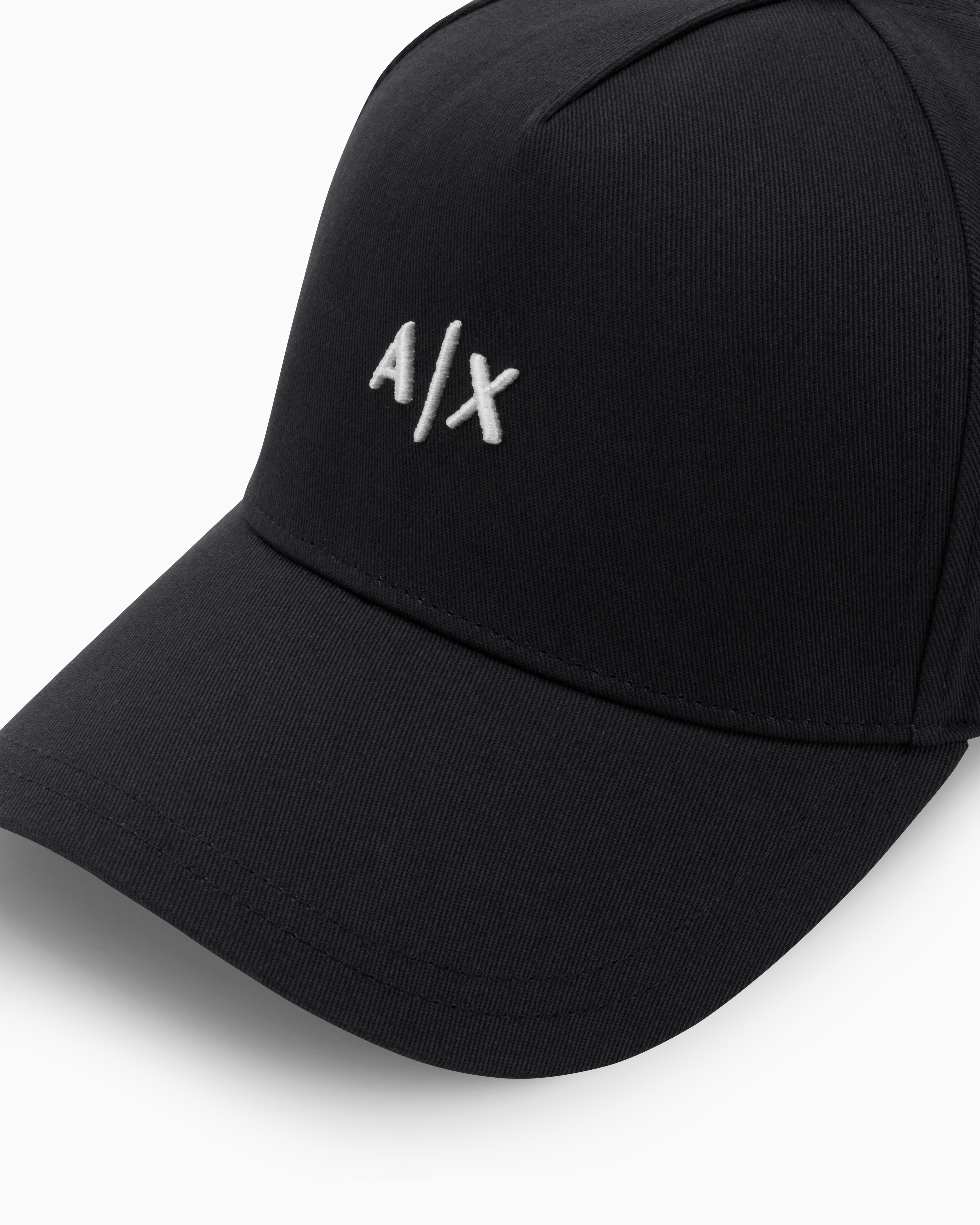 Armani Exchange - Visor cap with logo, Man, Black, Size: TU