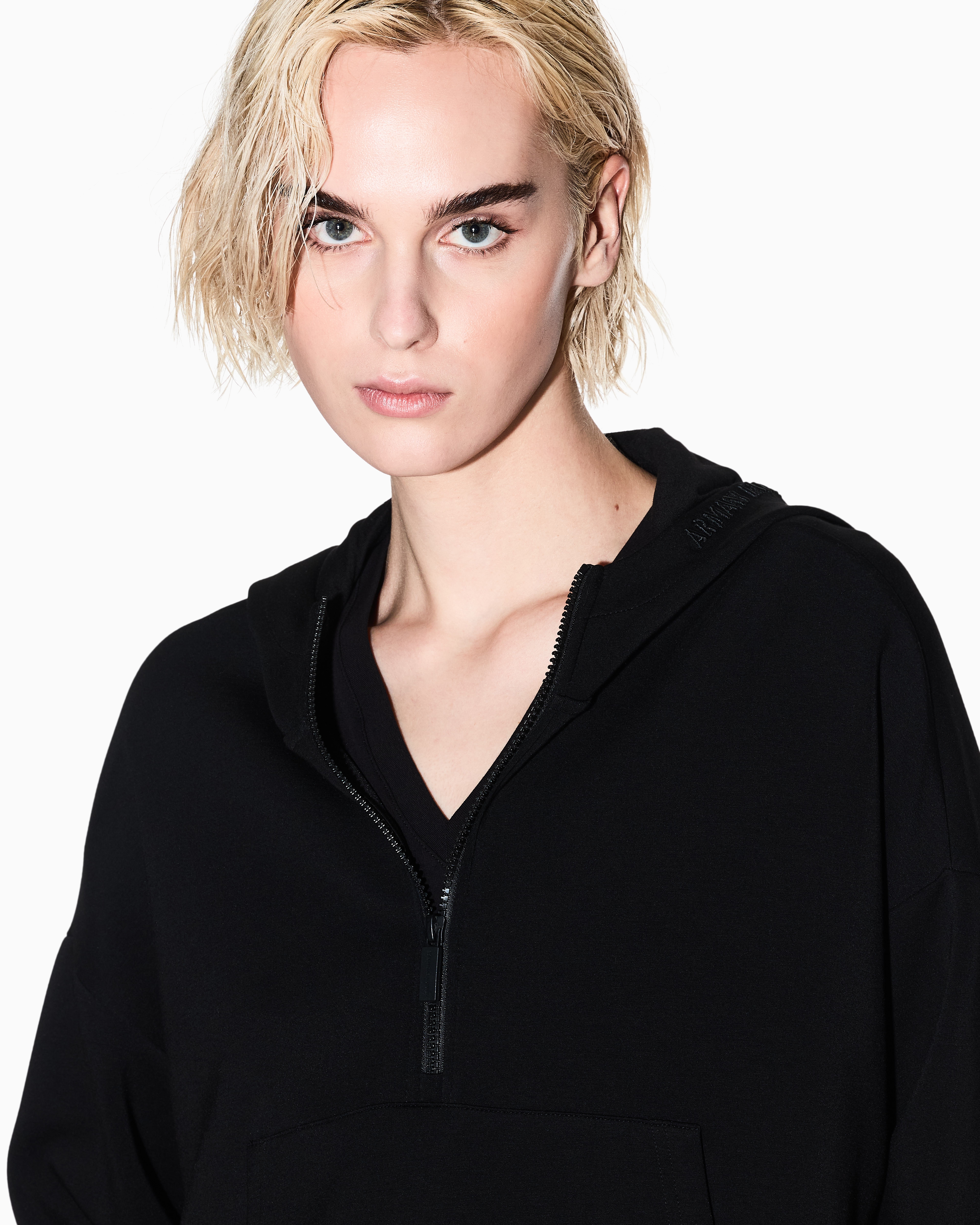 Armani Exchange Hoodies In Black