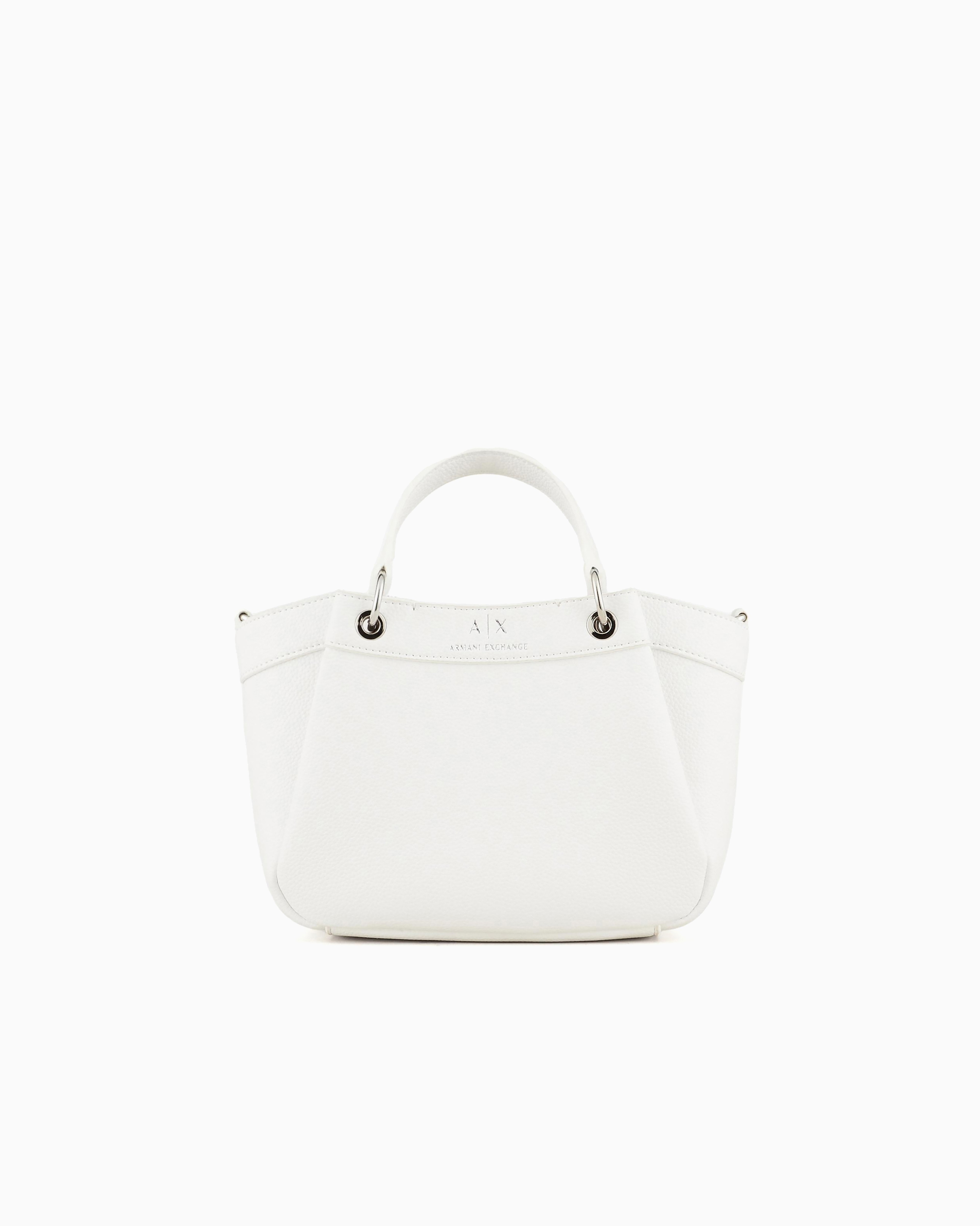 Armani Exchange White Handbag With Degradè Shoulder Strap Tu
