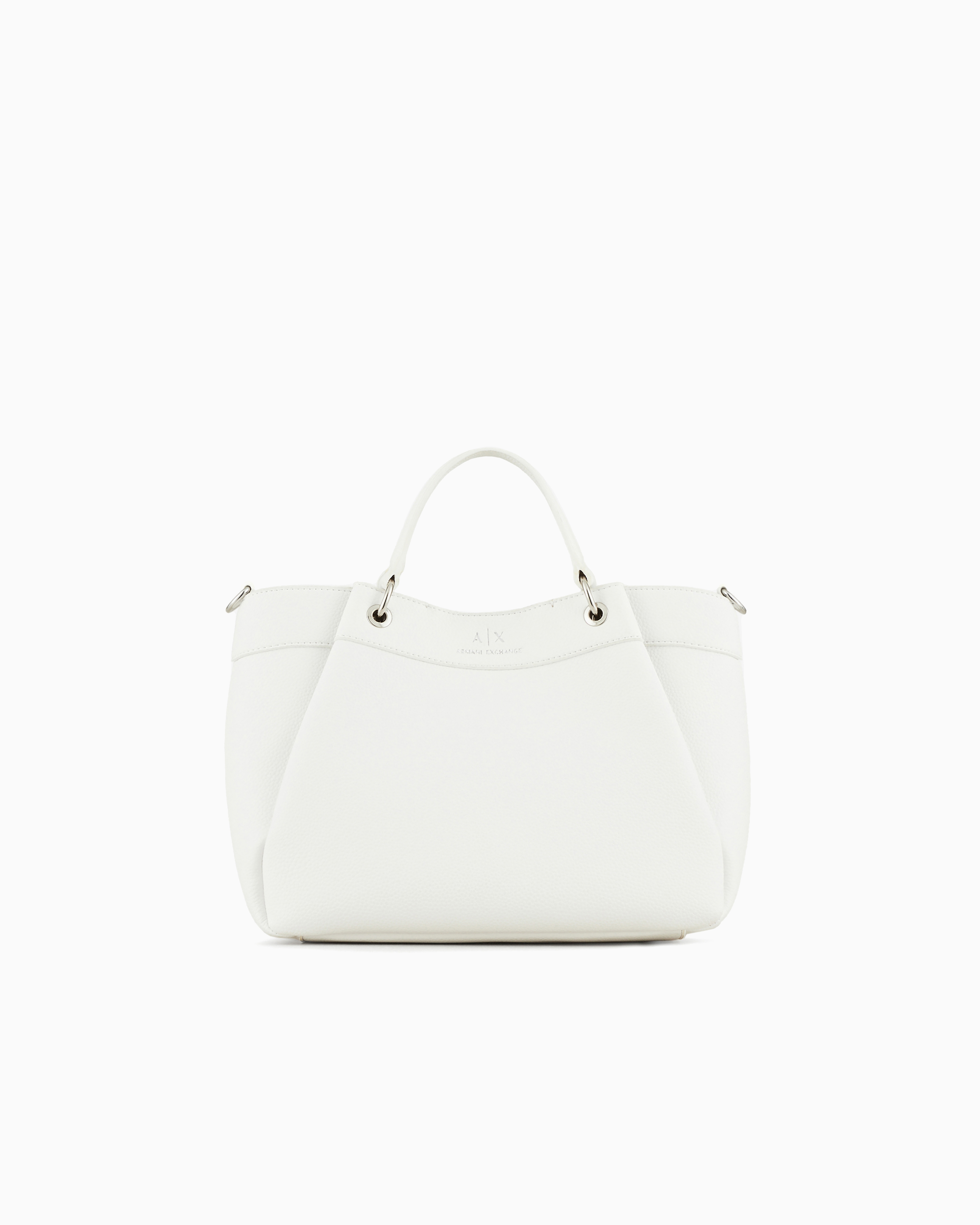 Armani Exchange White Handbag With Degradè Shoulder Strap Tu