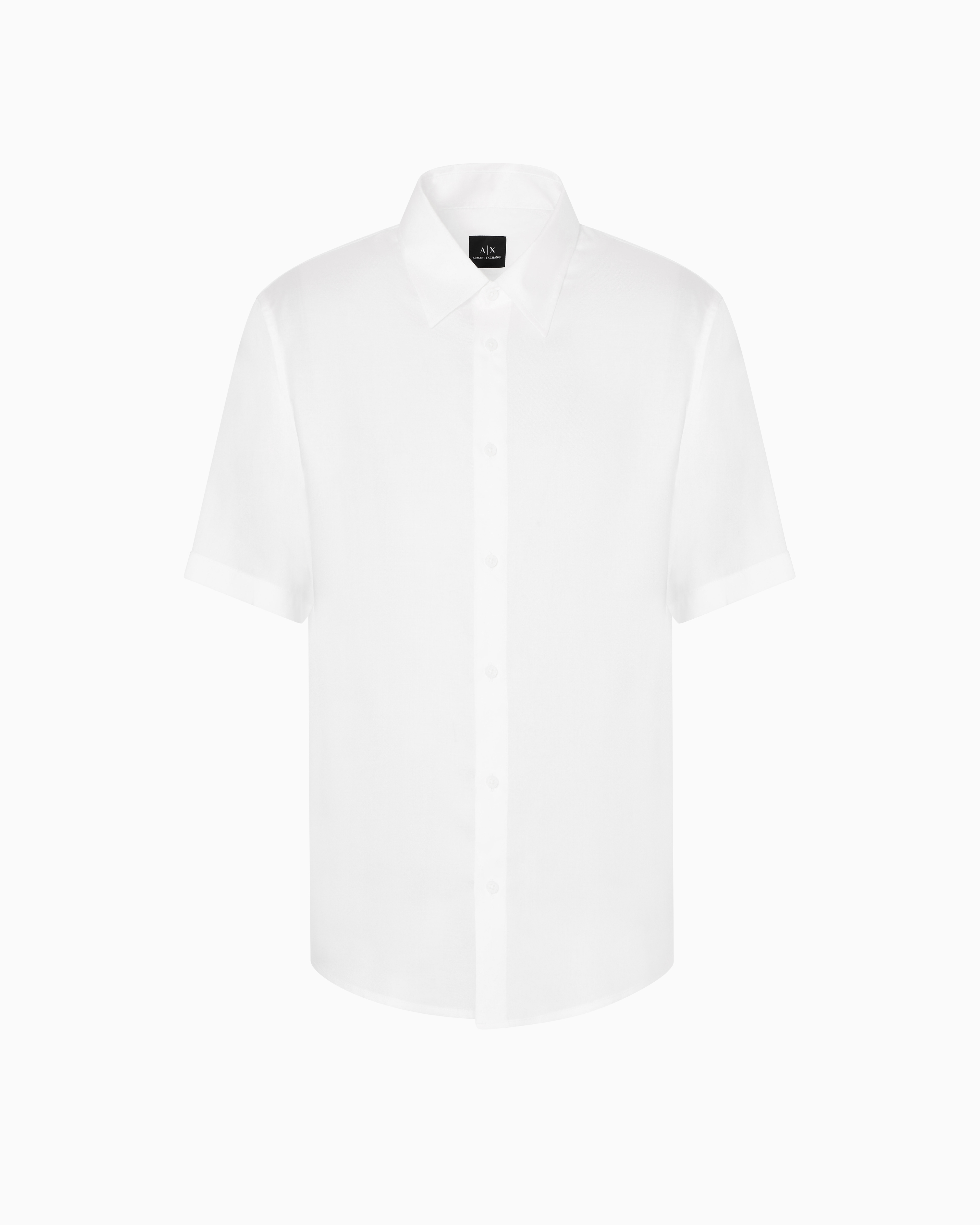 Armani Exchange - Regular fit shirt lyocell twill, Man, White, Size: