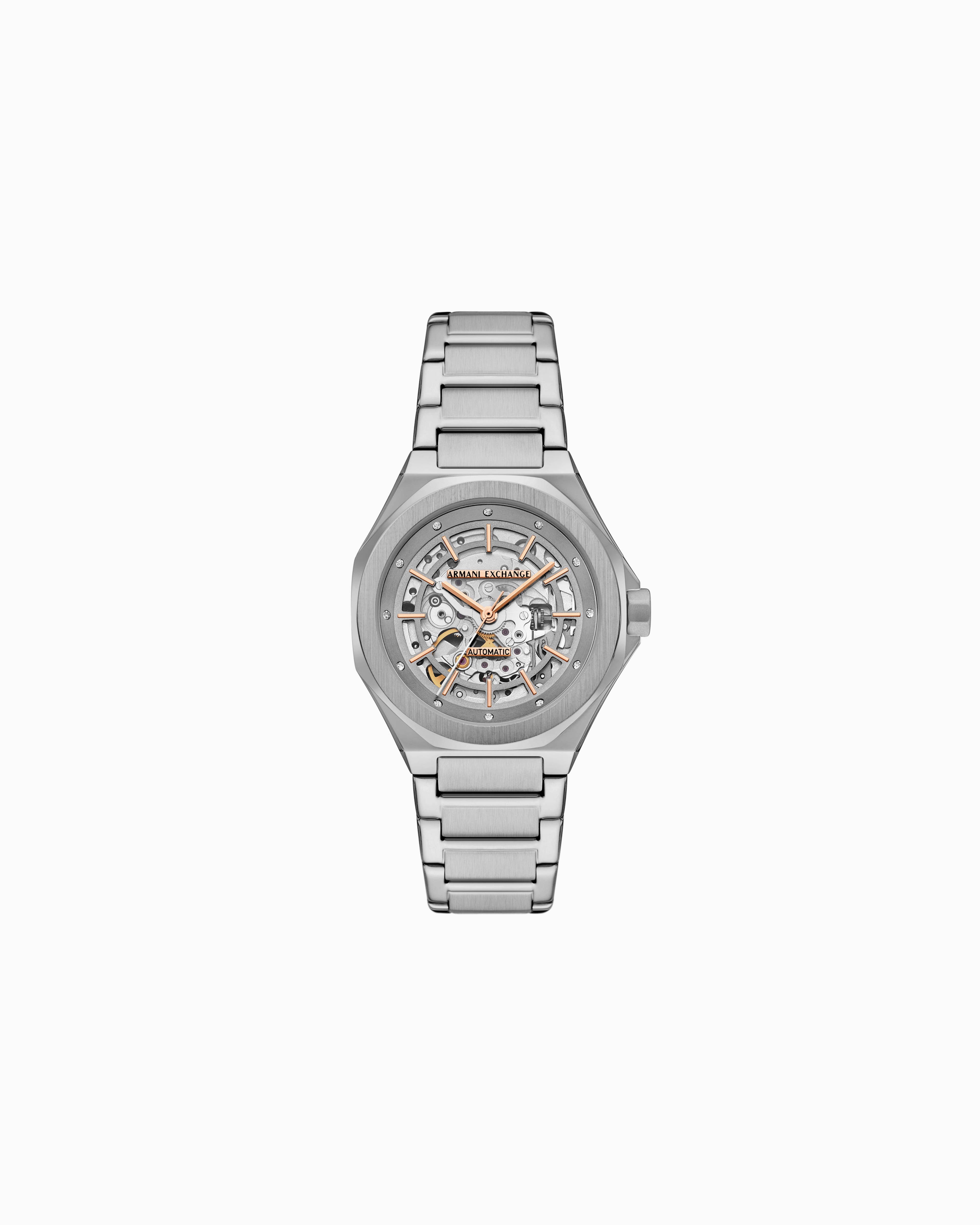 Armani Exchange - Automatic Stainless Steel Watch, Woman, Multicoloured, Size: TU