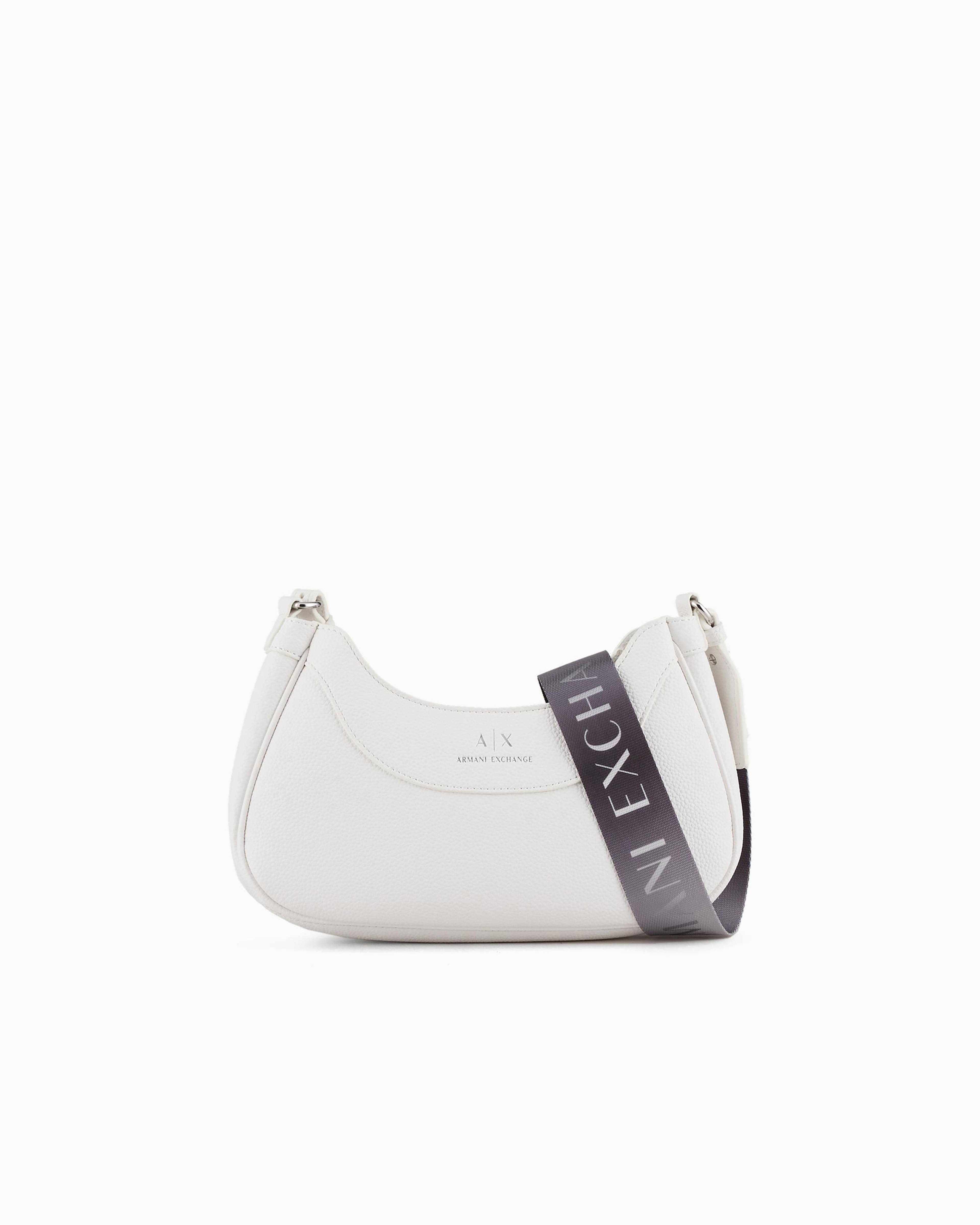 【関税&送料込】ARMANI EXCHANGE Bags White Armani Exchange Grained Crossbody Bag - White | Editorialist