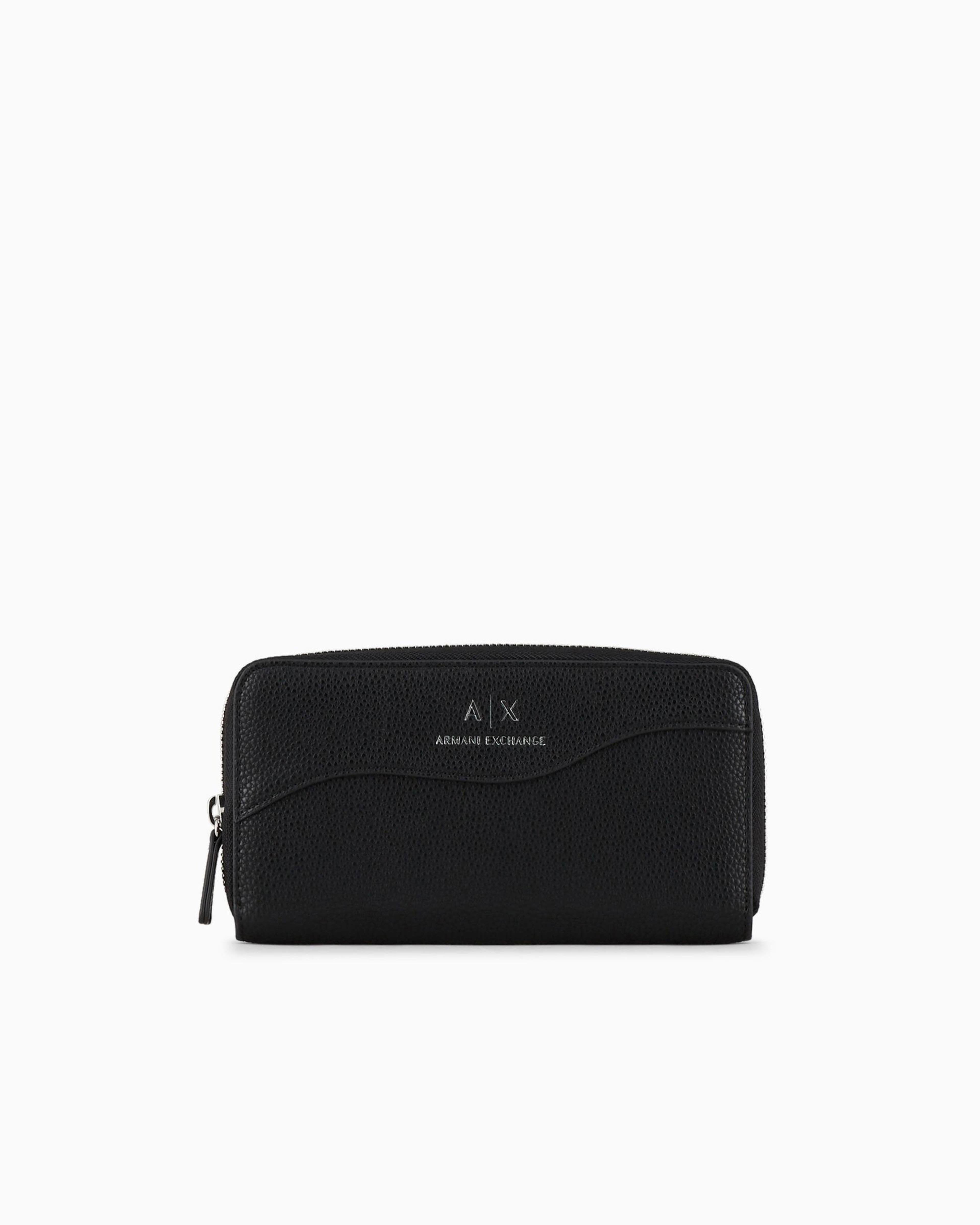 Zip around wallet with shaped stitching | Armani Exchange