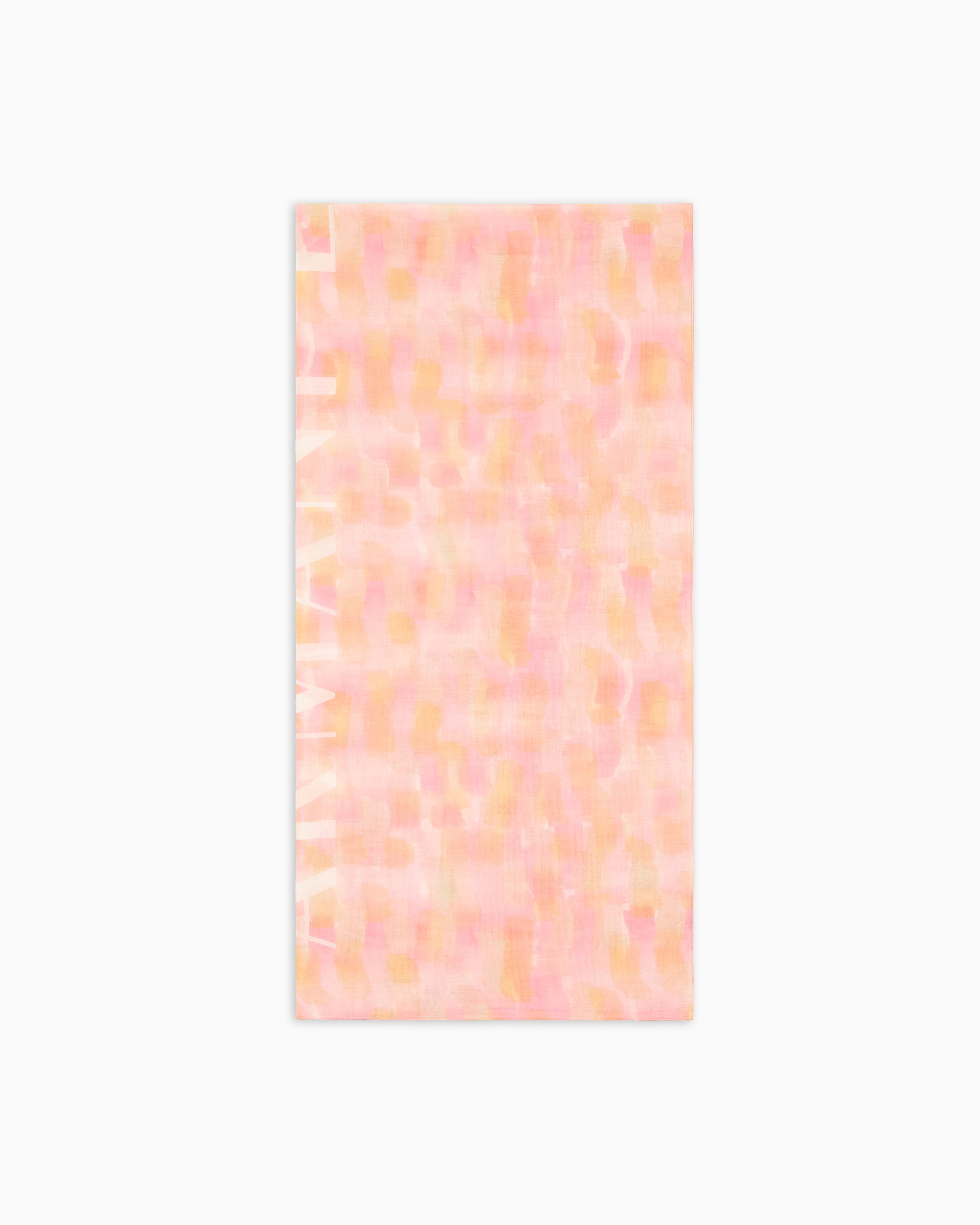 Armani Exchange - Patterned fabric scarf, Woman, Pink, Size: TU
