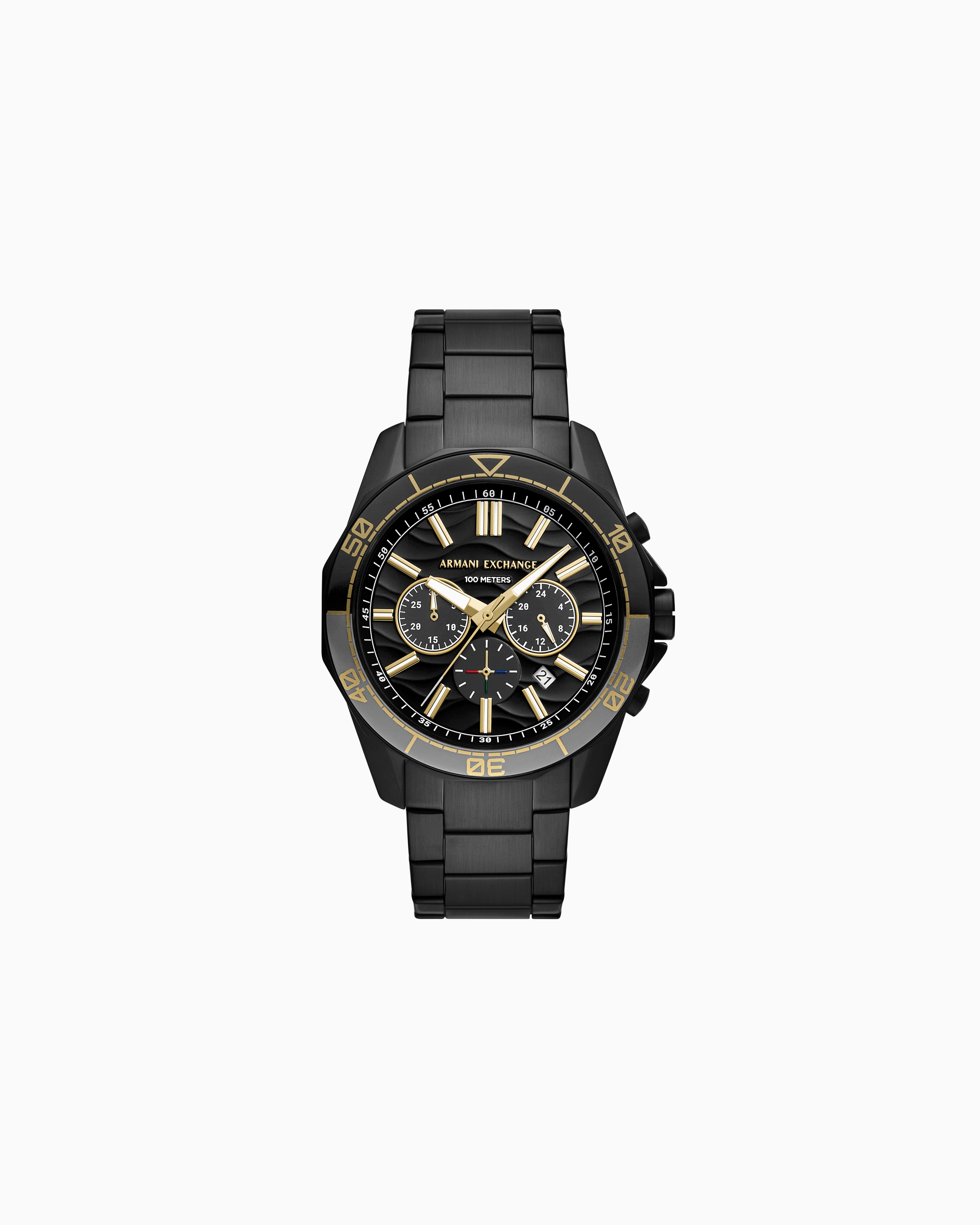  Multifunction Gunmetal Stainless Steel Watch