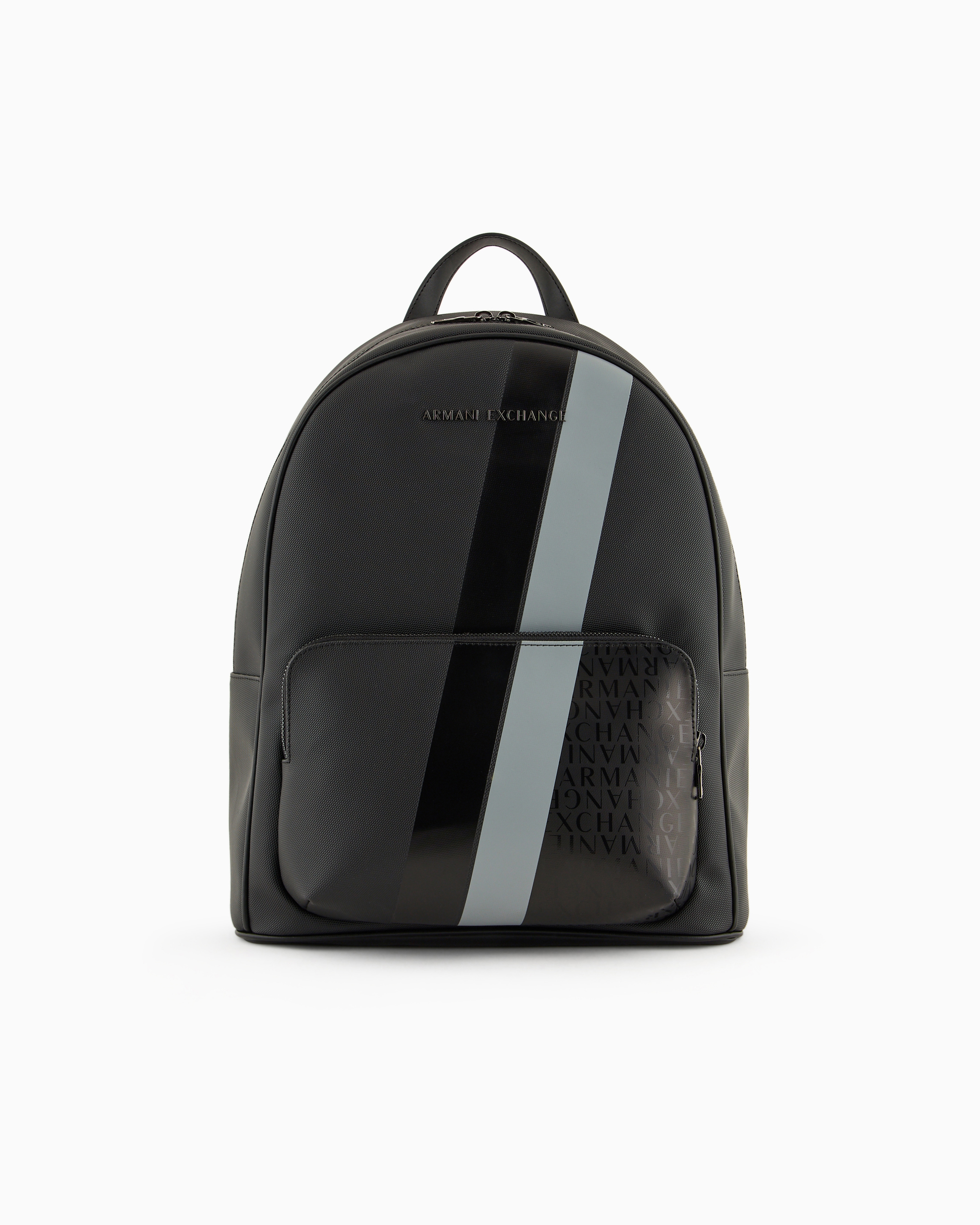 Backpack with monogram and stripes Armani Exchange