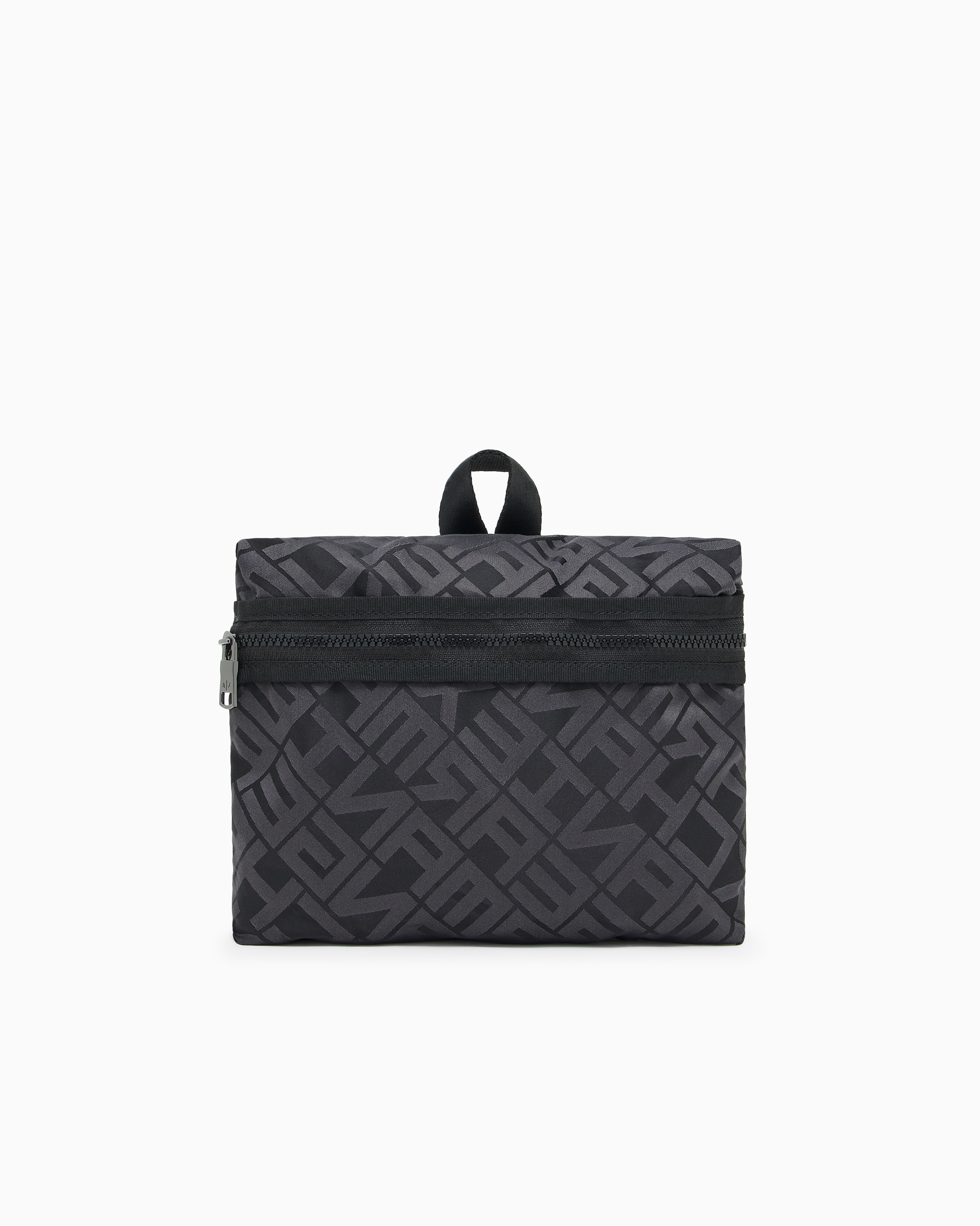 Armani Exchange ハンドバッグ 黒 ブラック A|X アルマーニ エクスチェンジ】BOXロゴバックル ミニ