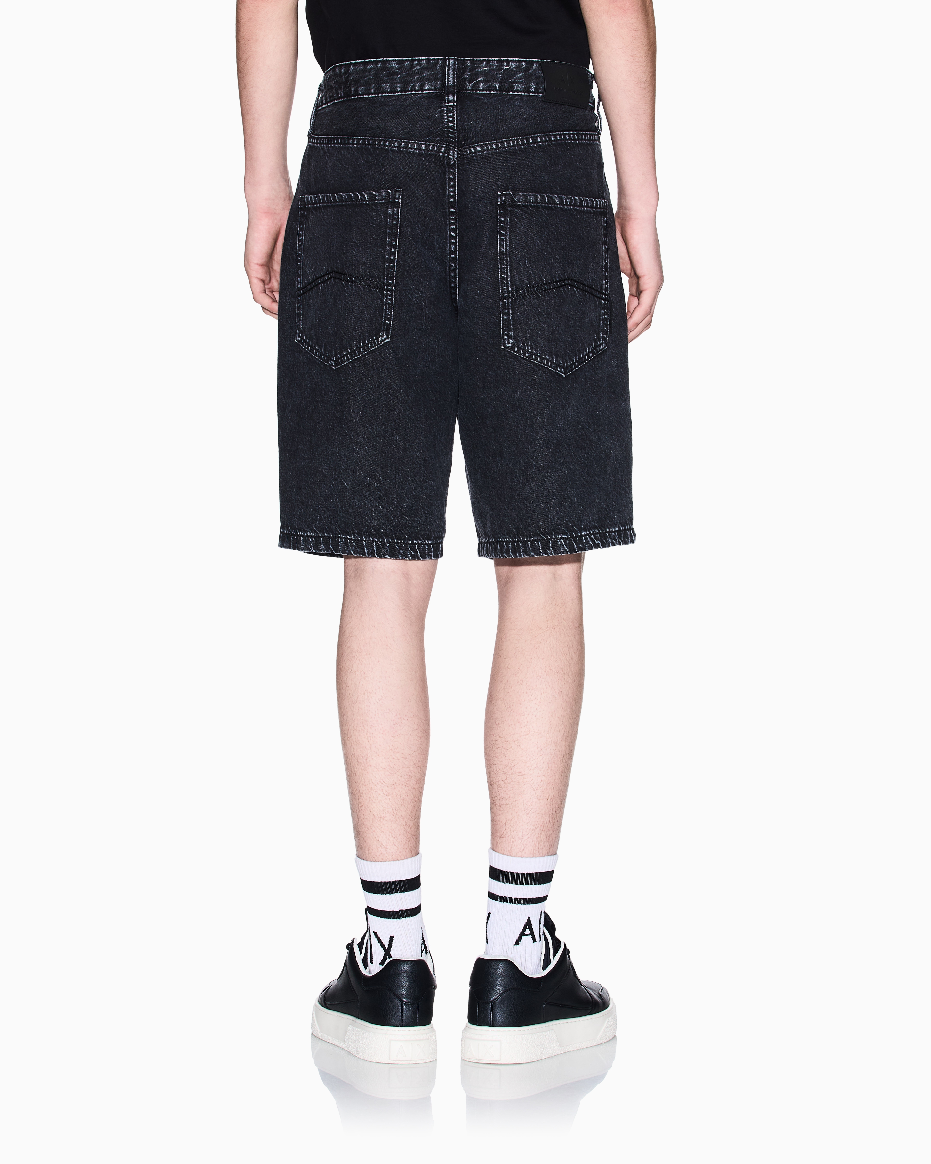【chory_amam】 Eco Tamar Mid-Rise Cuffed Shorts | GUESS Factory
