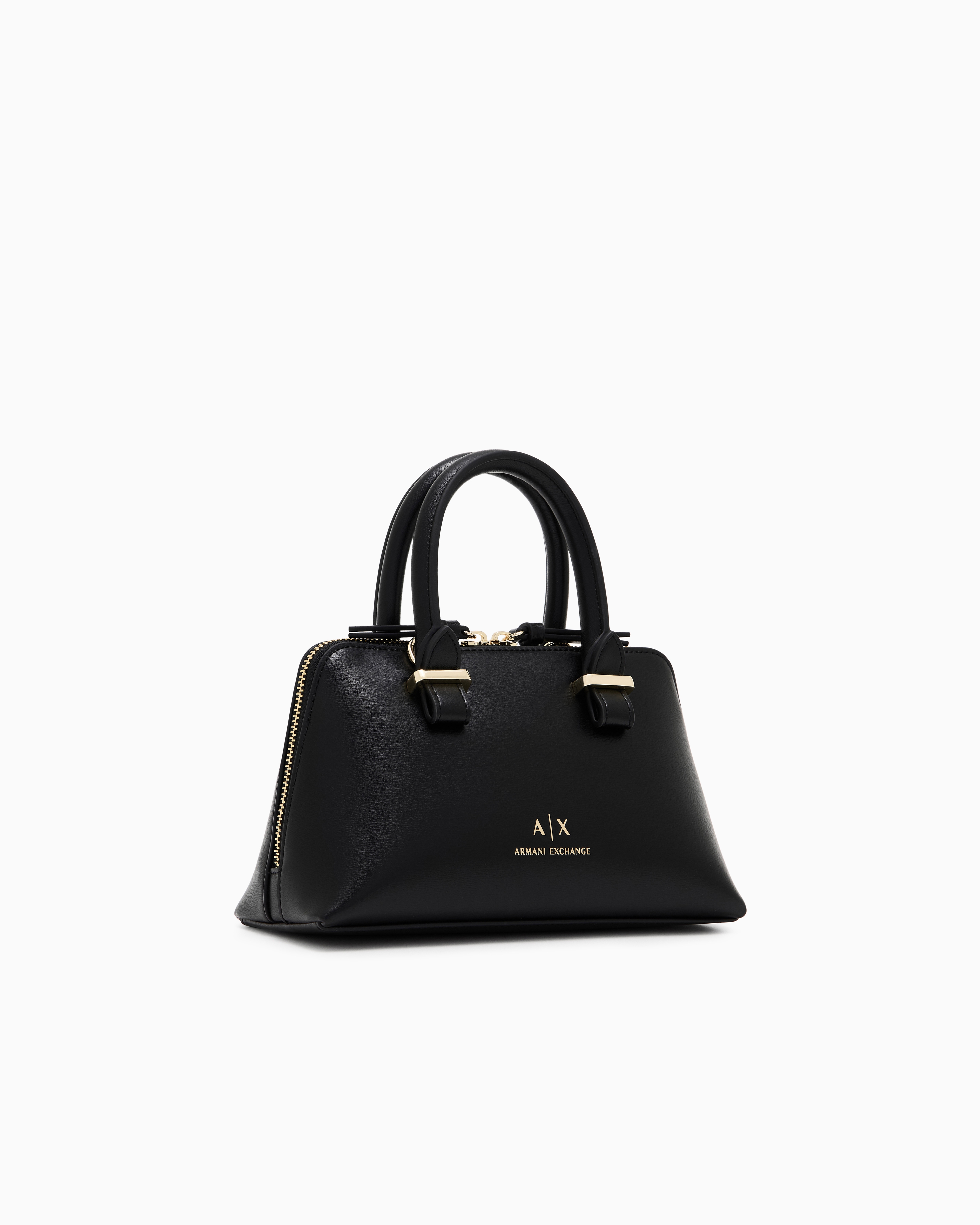 Armani Exchange - ASV Trapeze Mini Bag, Woman, Black, Size: TU