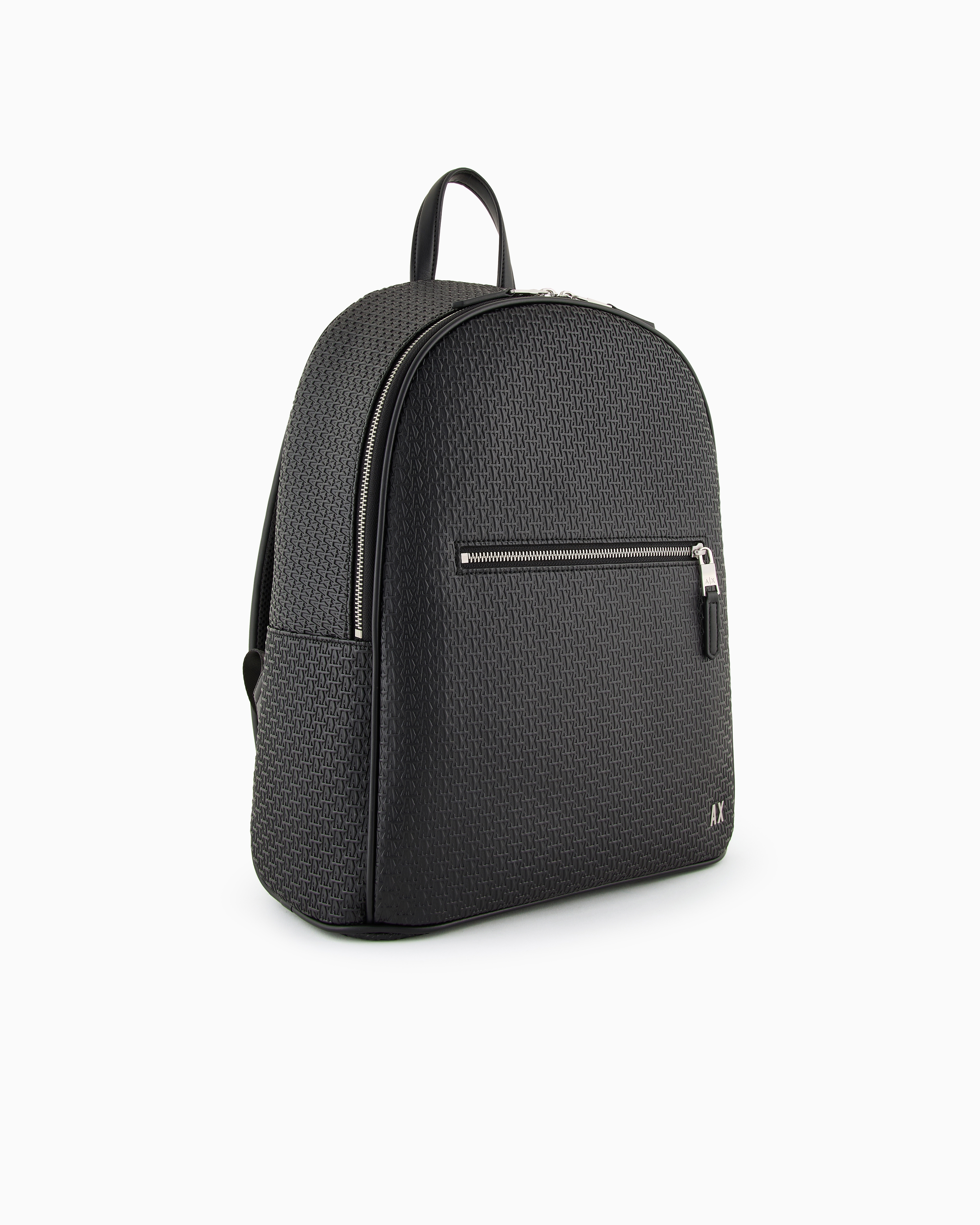Backpack with all-over embossed logo | Armani Exchange