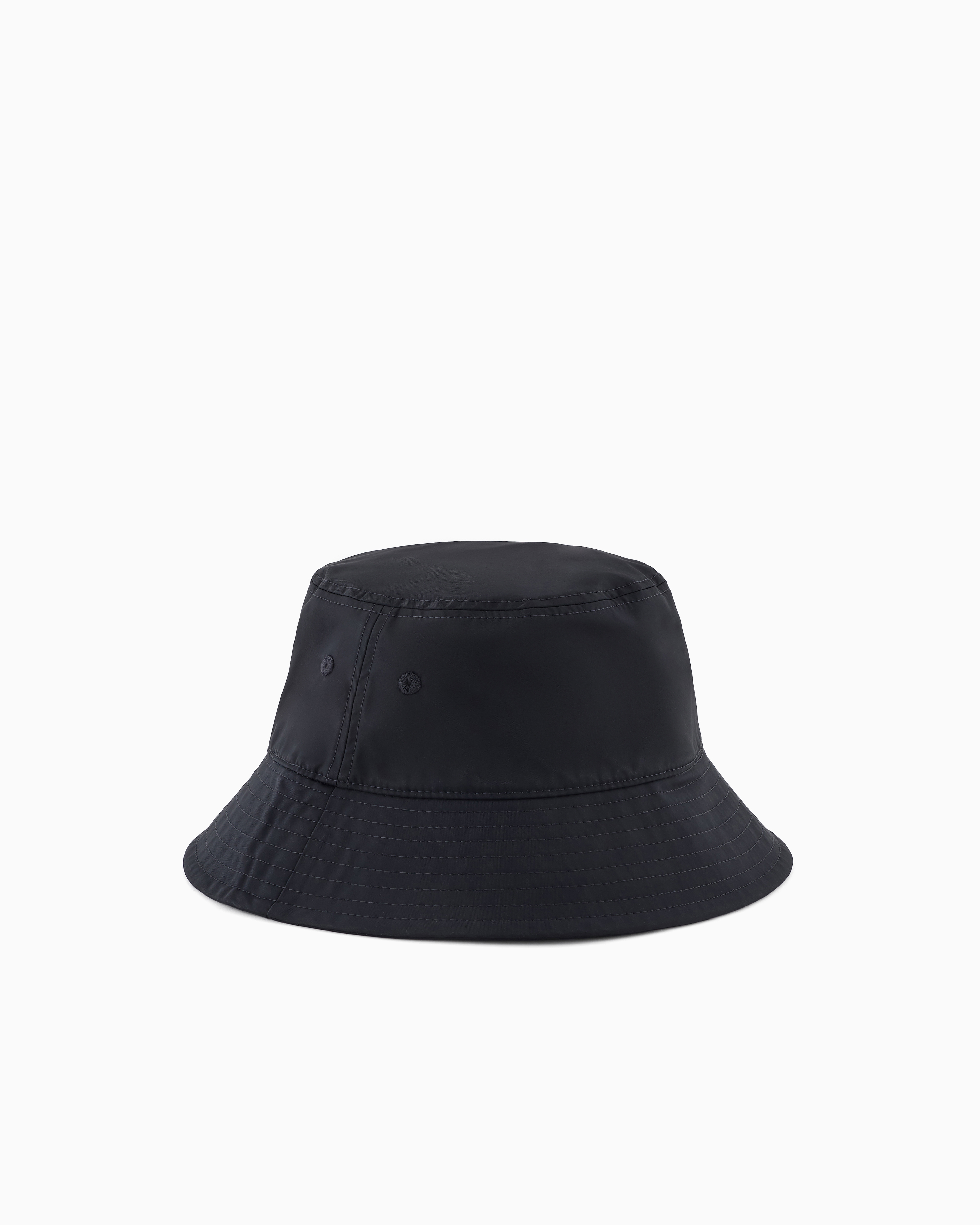 Armani Exchange -  Bucket hat with logo, Man, Navy Blue, Size: