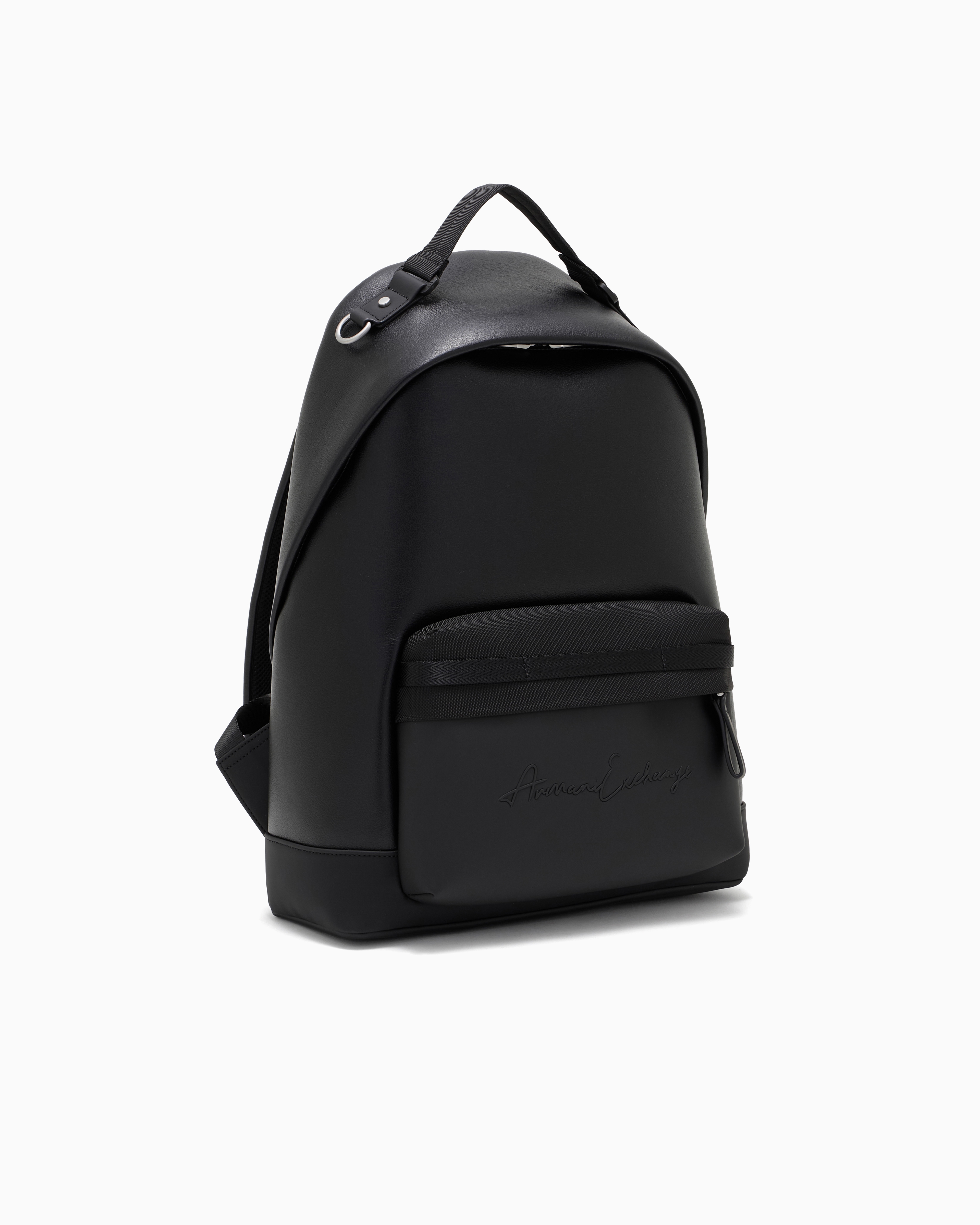 EMPORIO ARMANI ロゴバックパック Emporio Armani logo-embossed zip-fastening Backpack | Black