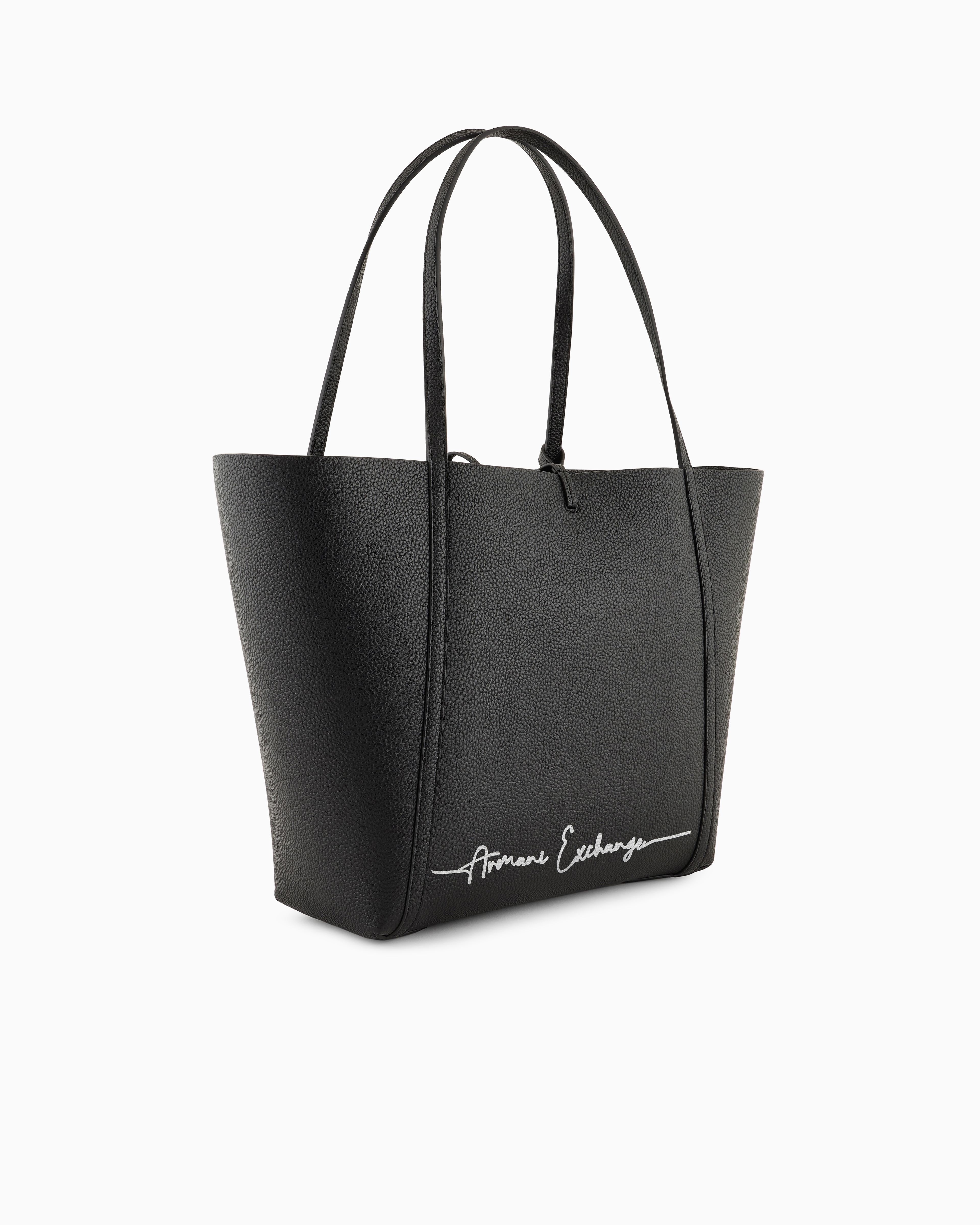 シグネチャーロゴ ポーチ付きリバーシブルトートバック | Armani