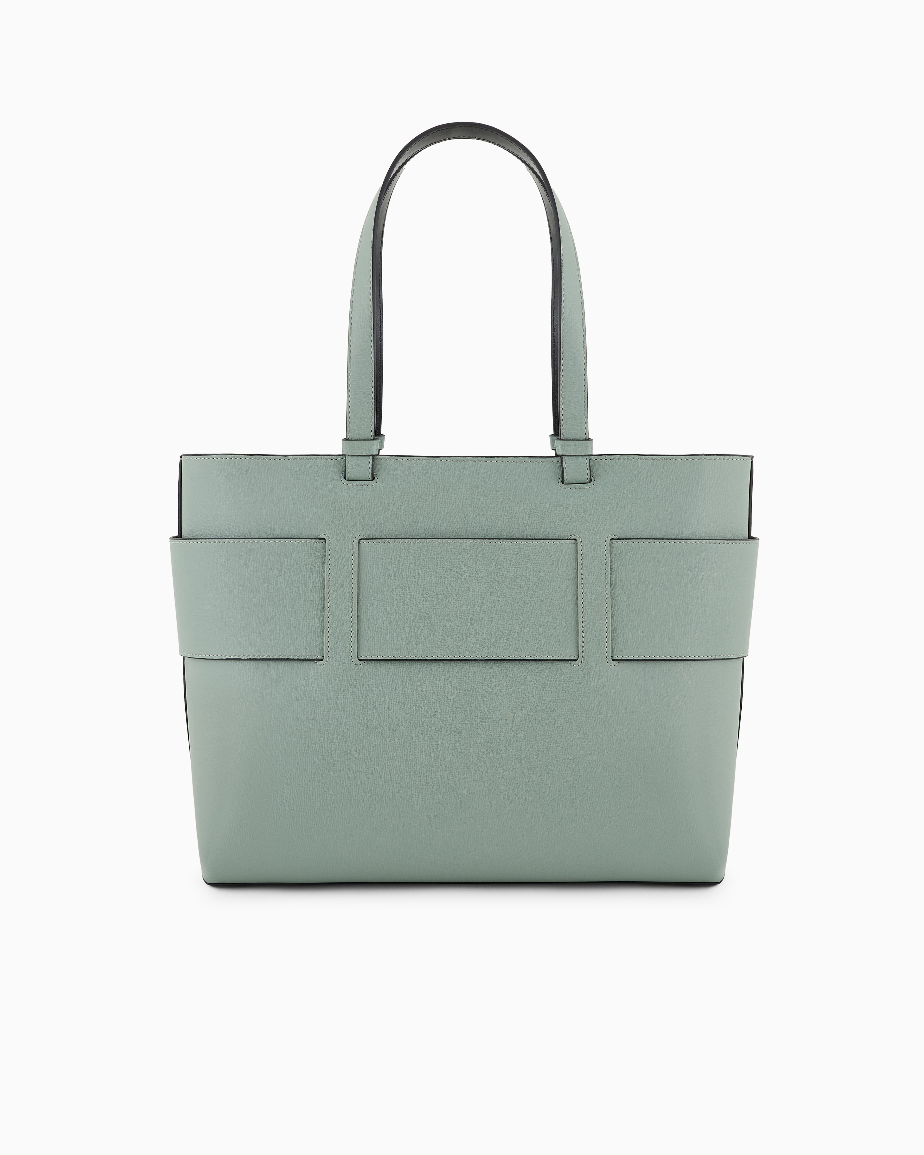 Medium shopper bag with tone-on-tone monogram | Armani Exchange