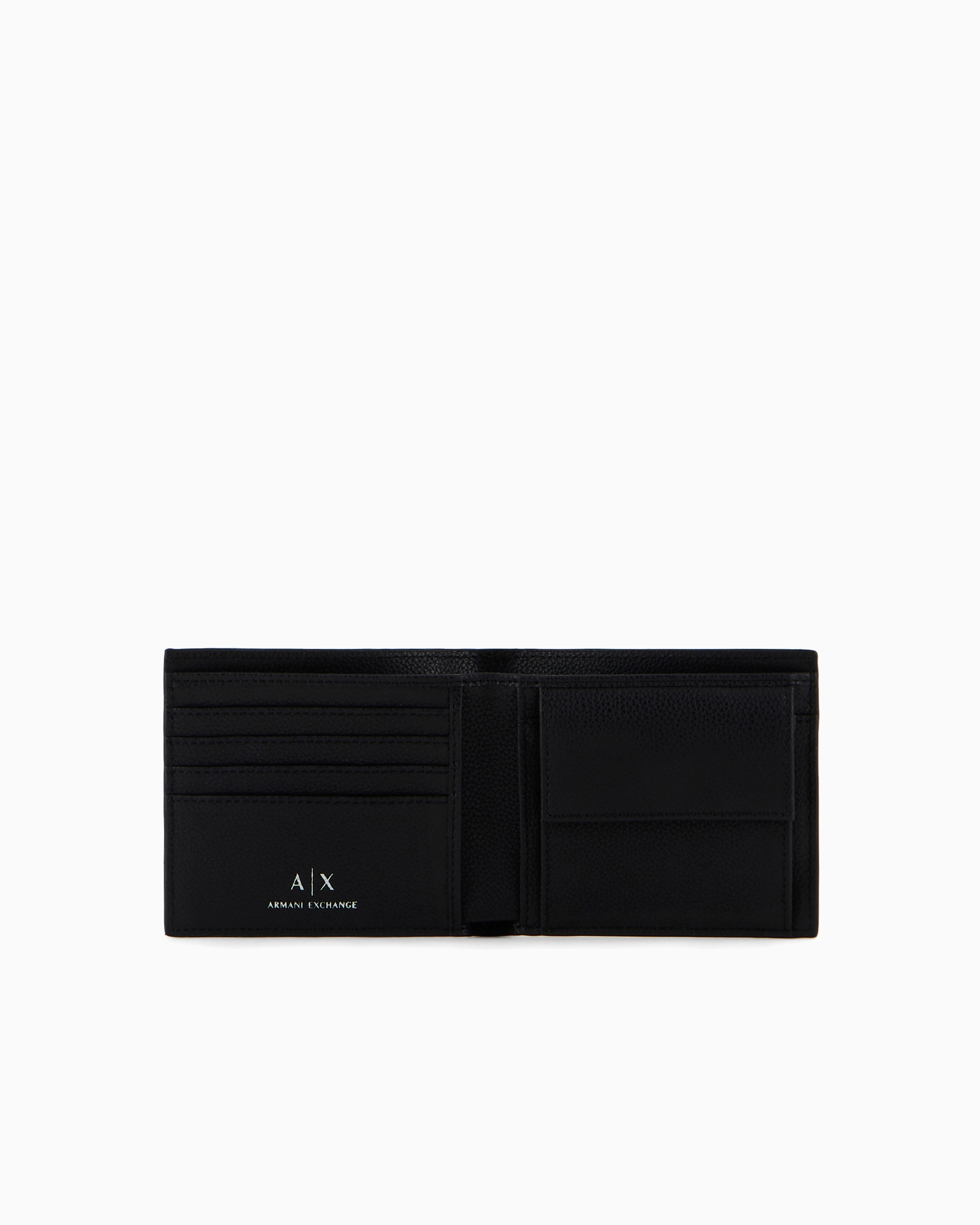 タイムセール♡GIORGIO ARMANI✨財布2つ折り 二つ折りウォレット レザー コインパース＆ロゴ刺繍 | Giorgio
