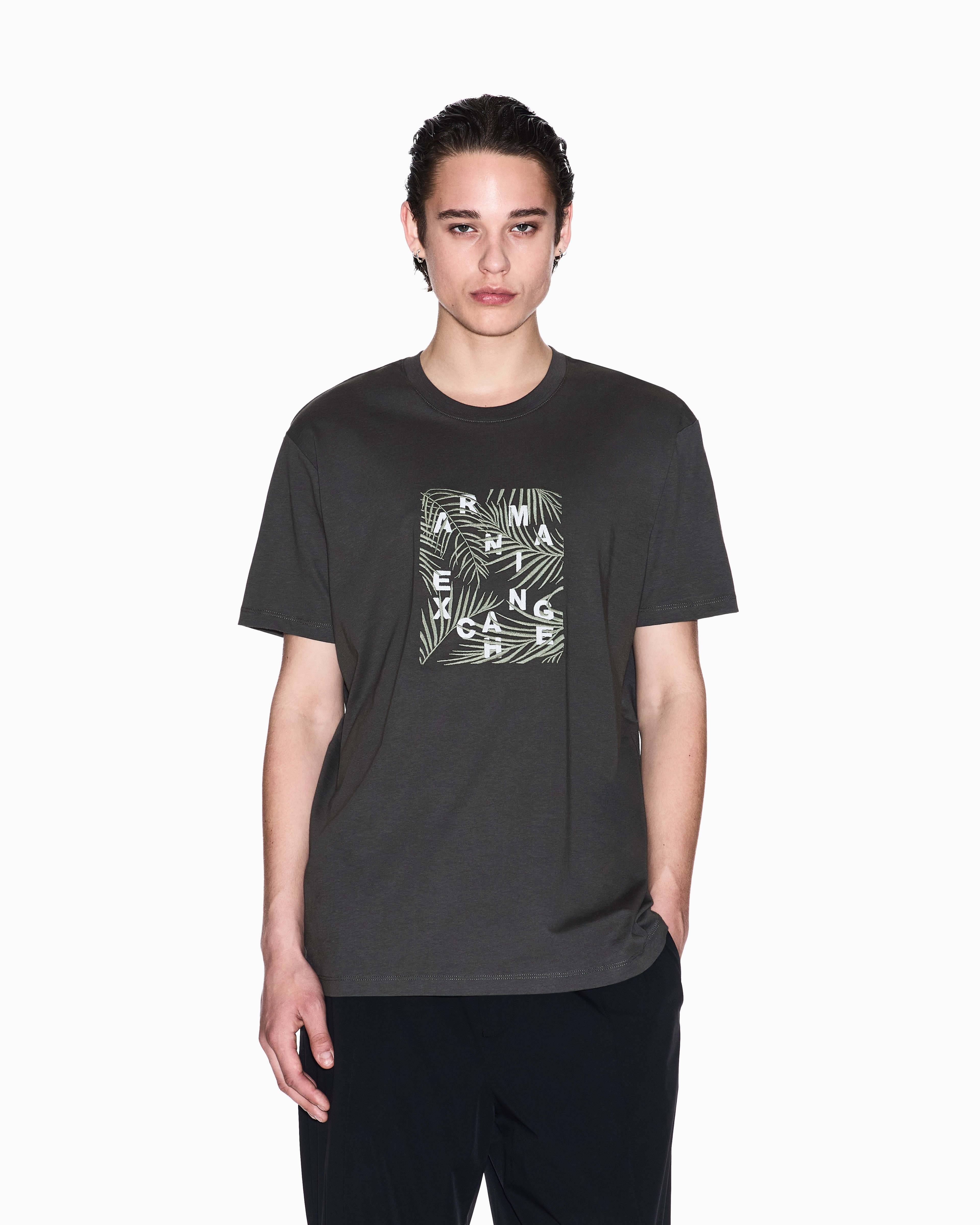 Regular fit ASV palm tree print t-shirt
