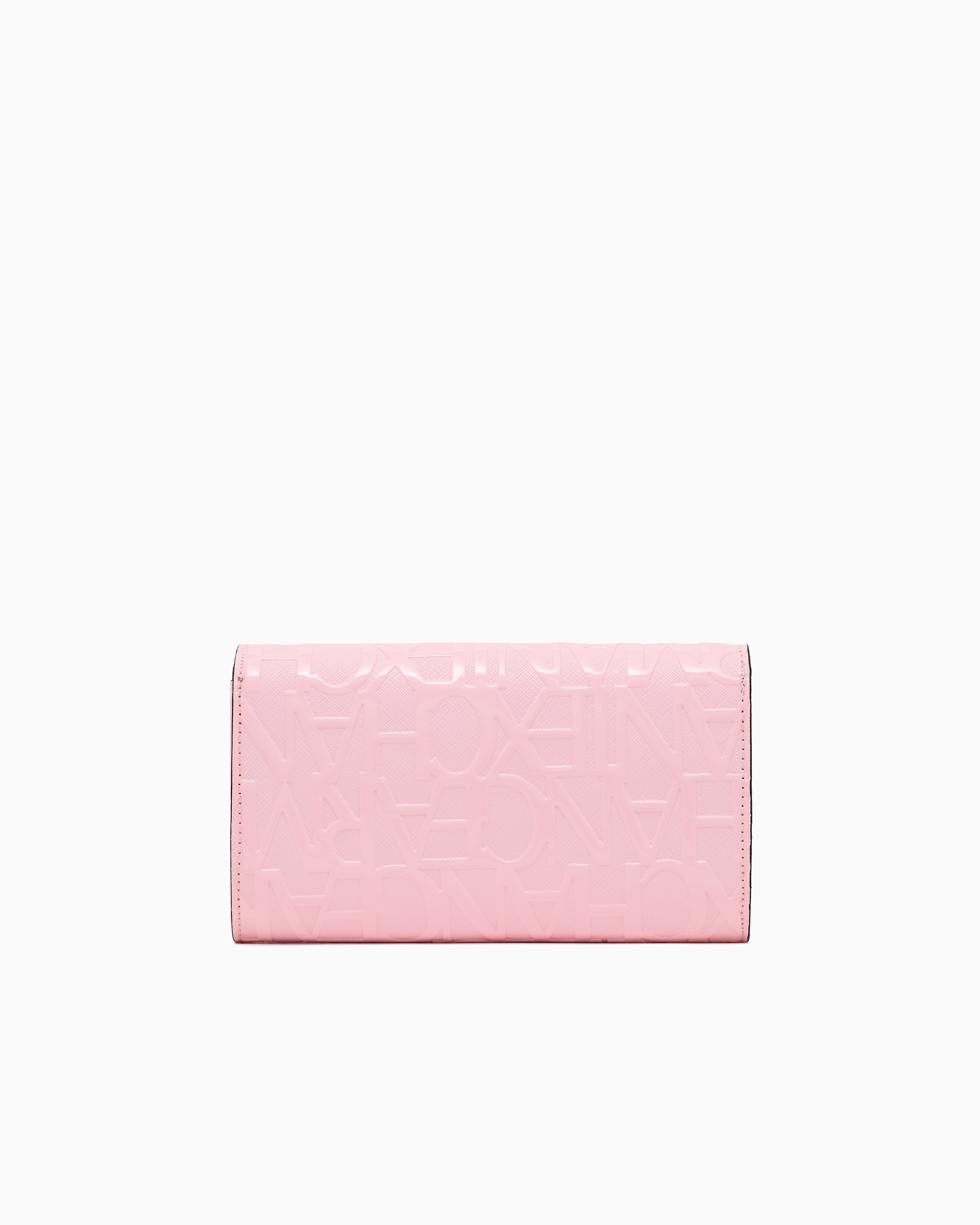 メタリックエンボスロゴ チェーン付き長財布 | Armani Exchange