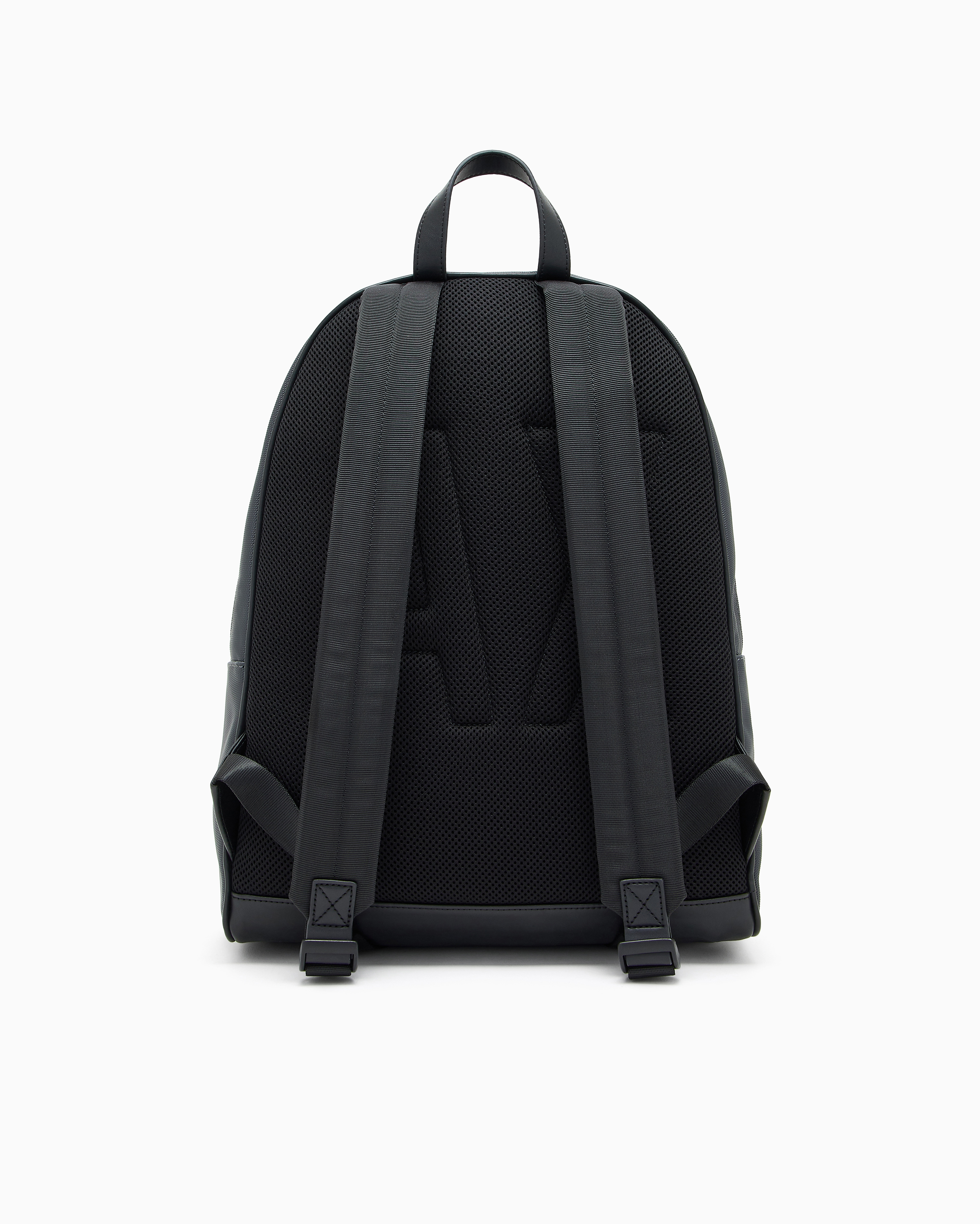 Armani Exchange - Backpack with monogram and stripes, Man, Grey, Size: TU