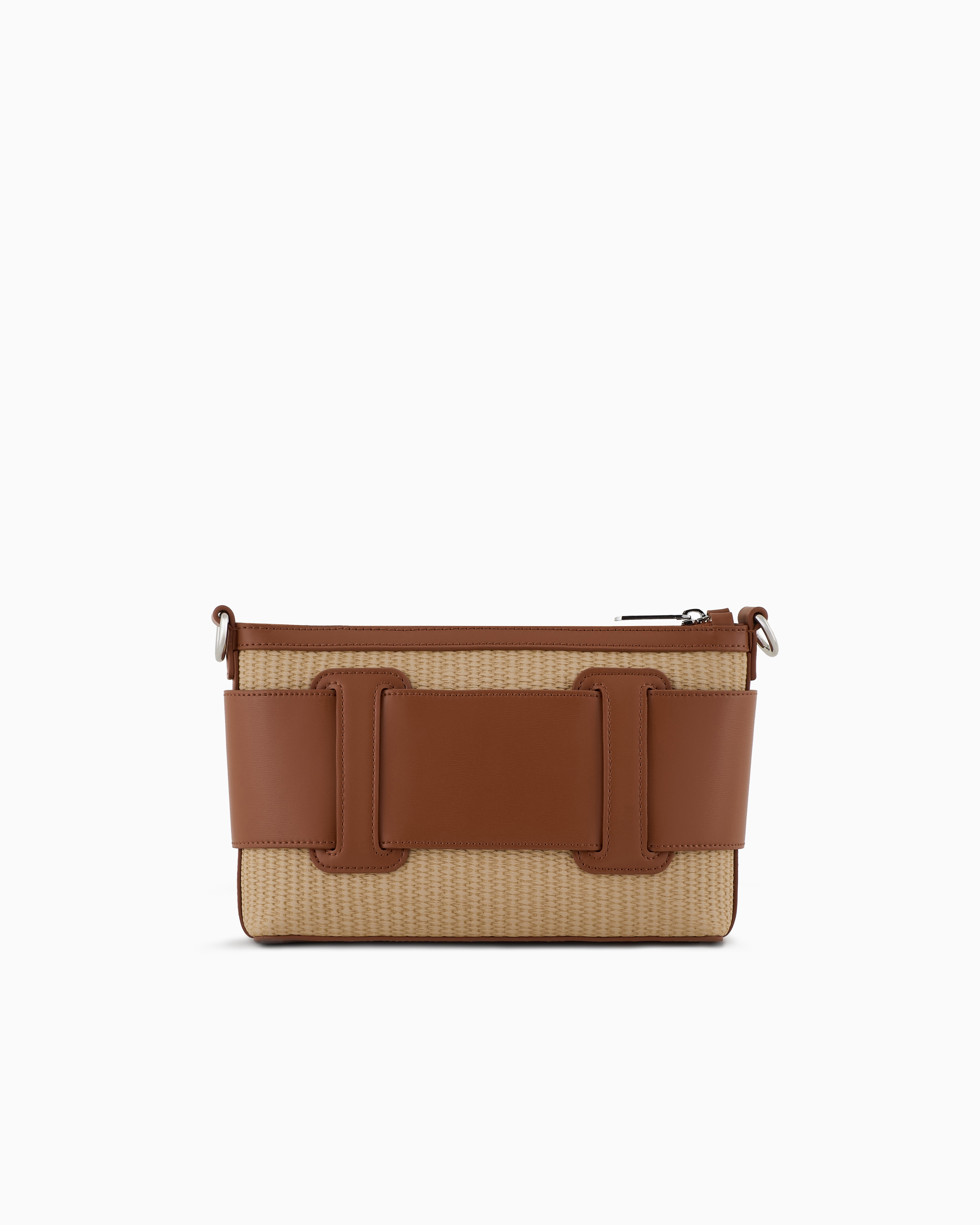 Woven fabric shoulder bag with logo | Armani Exchange