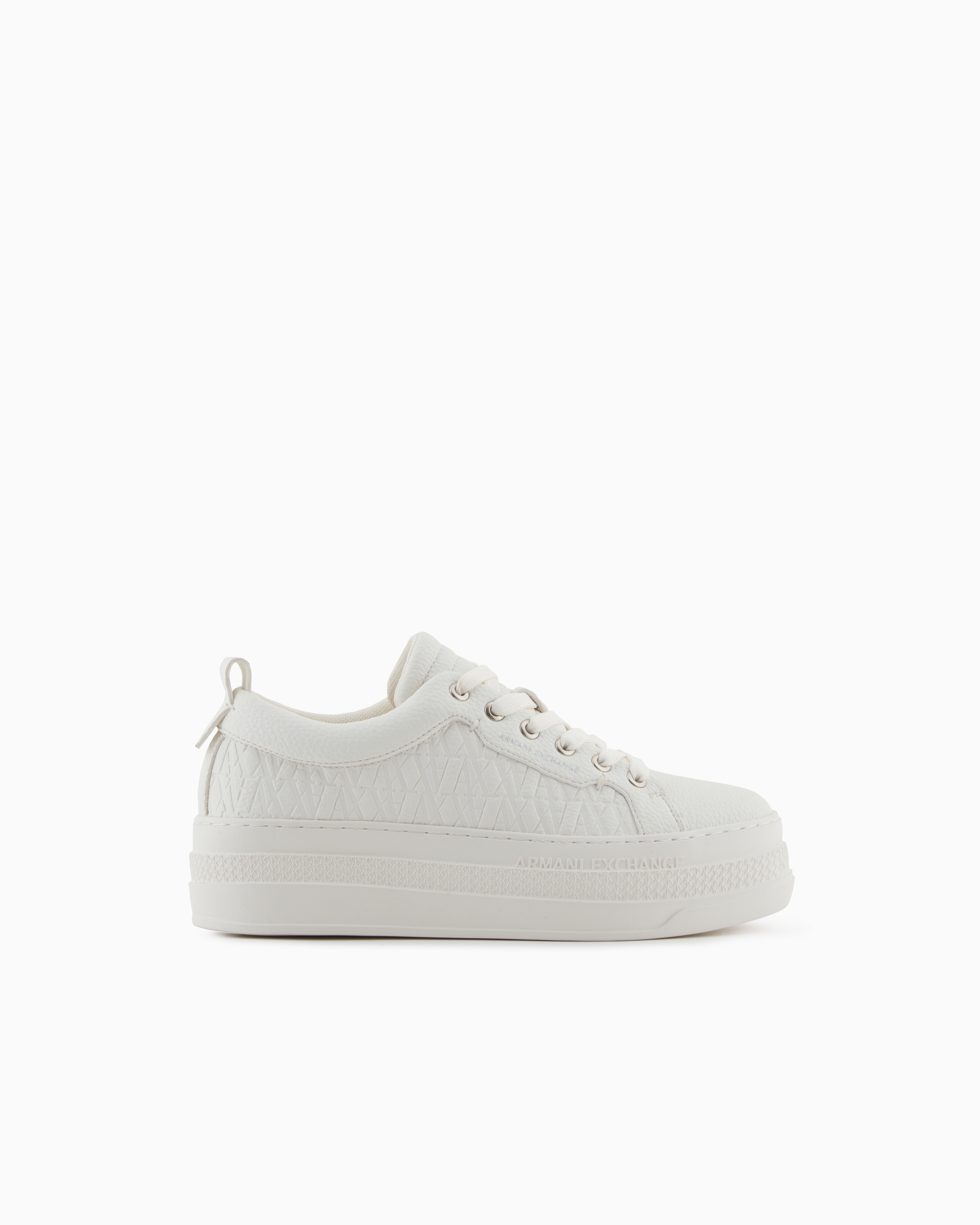 Armani Exchange - Sneakers, Woman, White, Size: