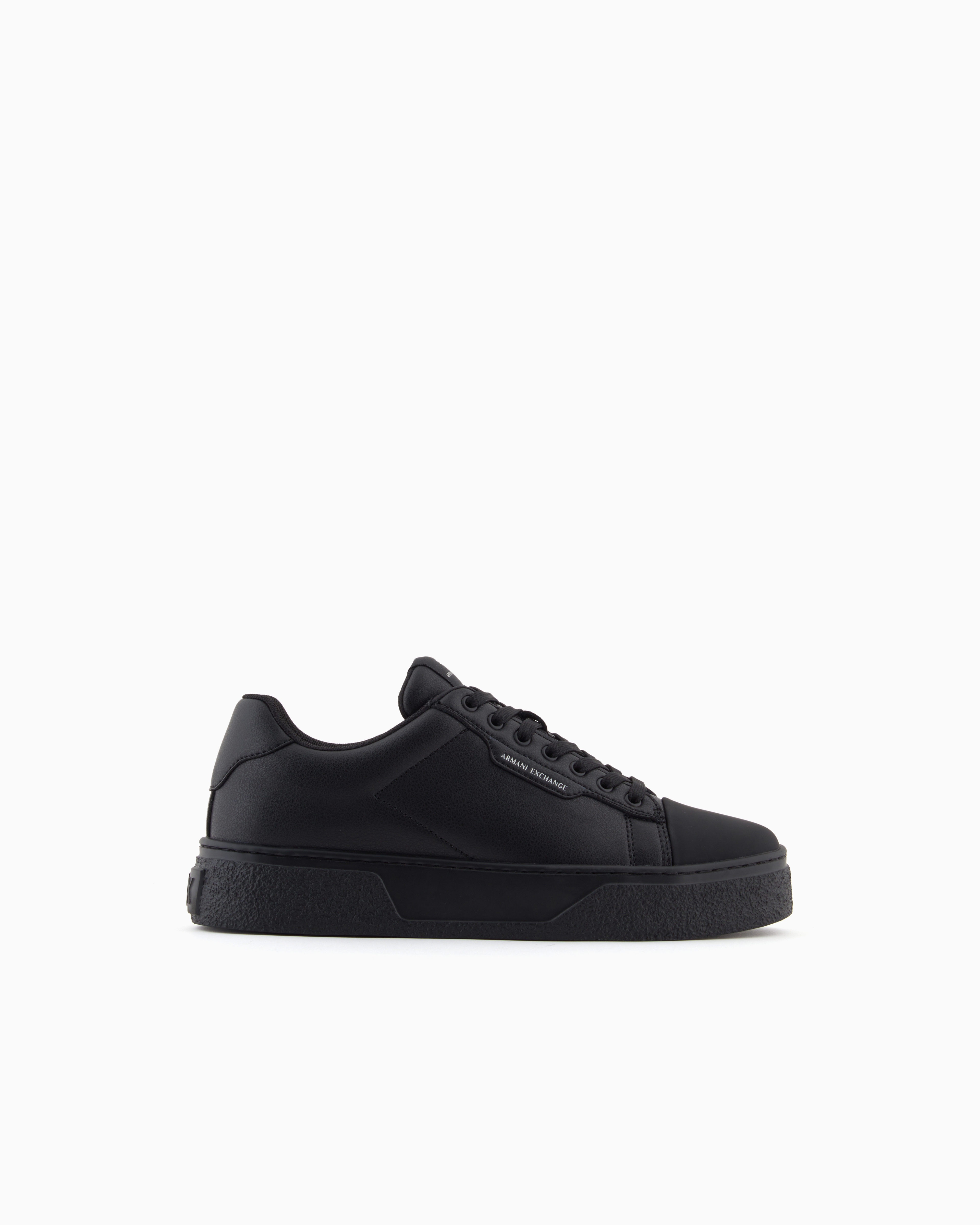 Armani Exchange - Sneakers with high sole, Man, Black, Size:
