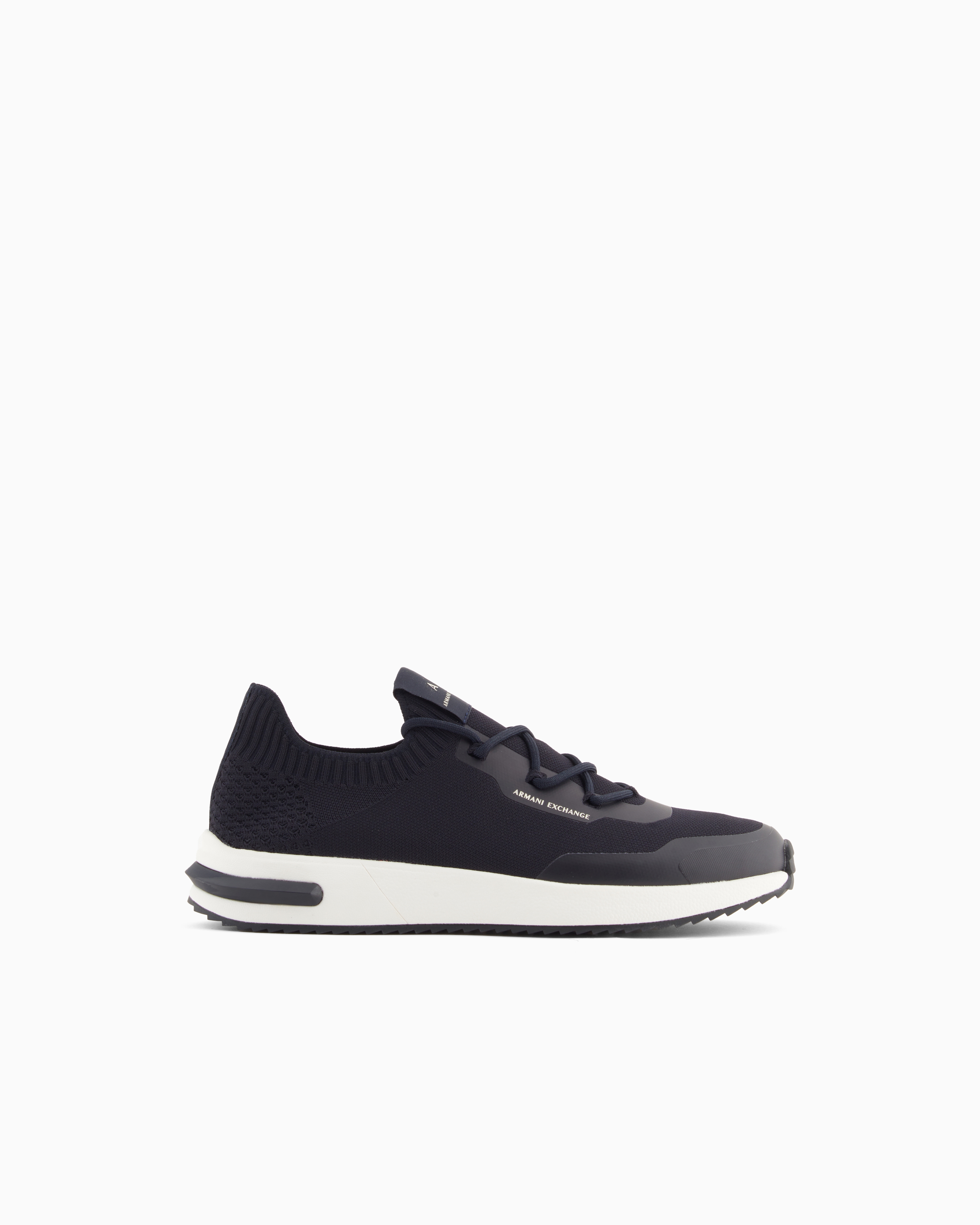 Armani Exchange Sock Sneakers With Logo In Blue