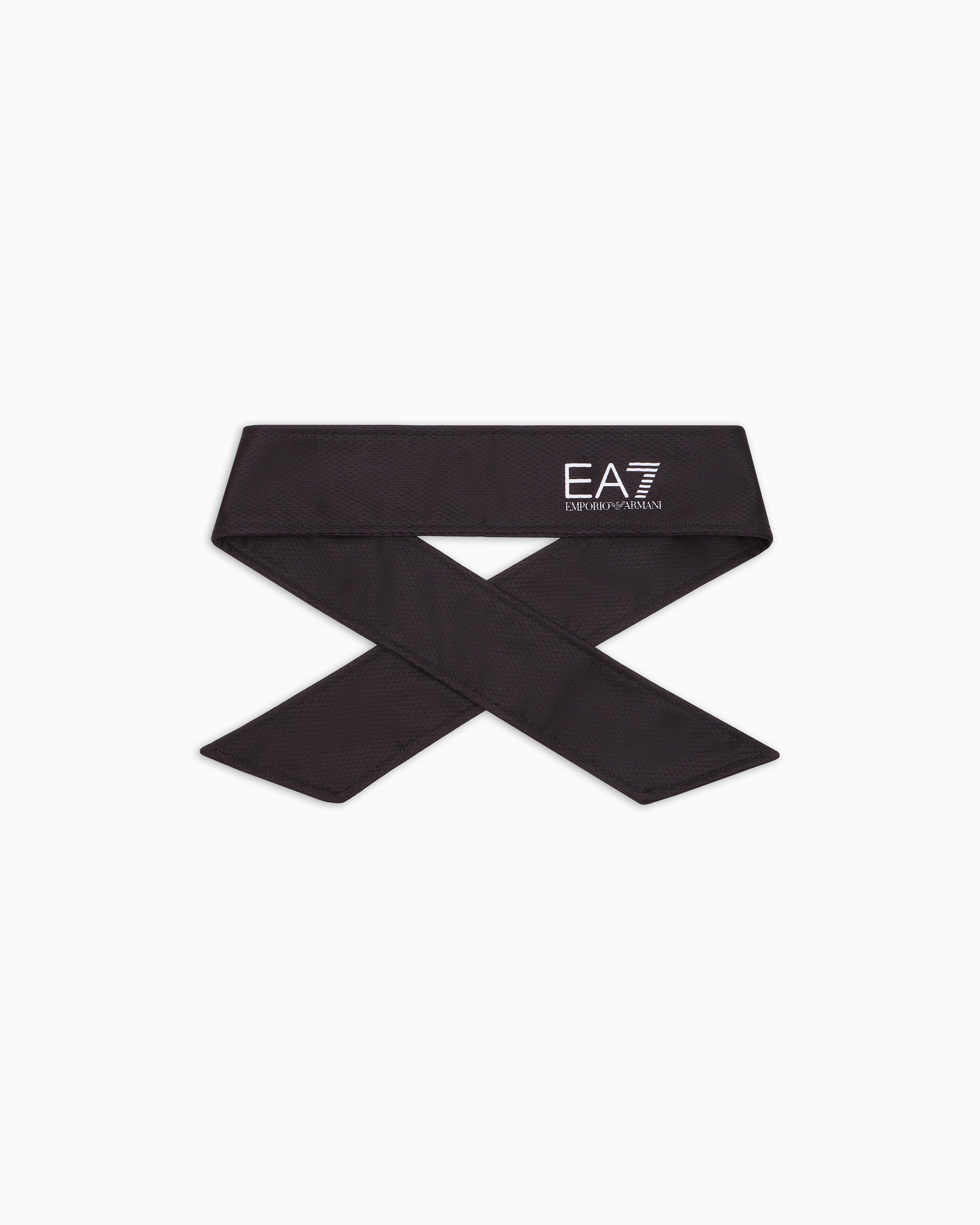 Ea7 Tennis Pro Technical-fabric Band In Black