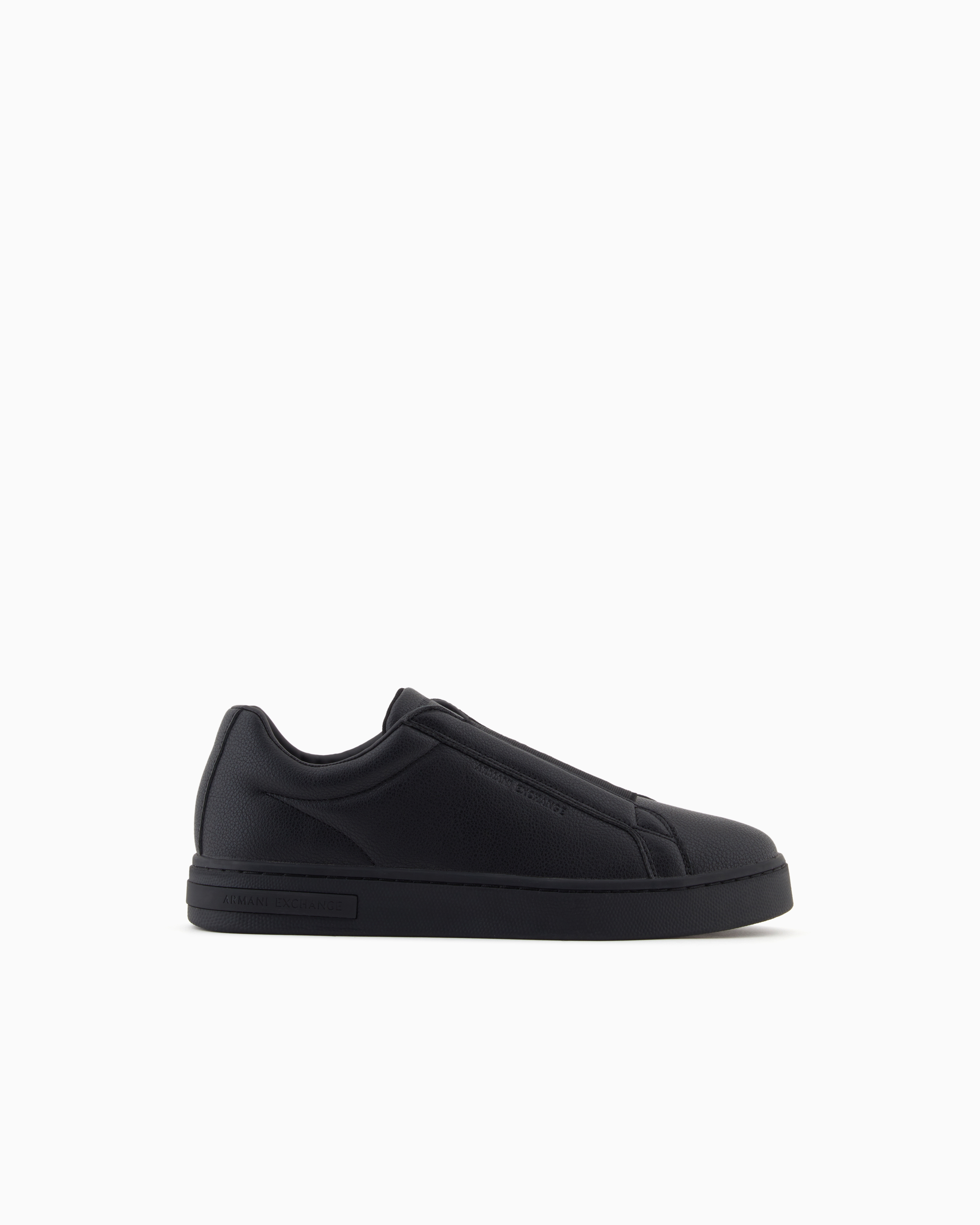 Armani Exchange Slip-on Sneakers In Black