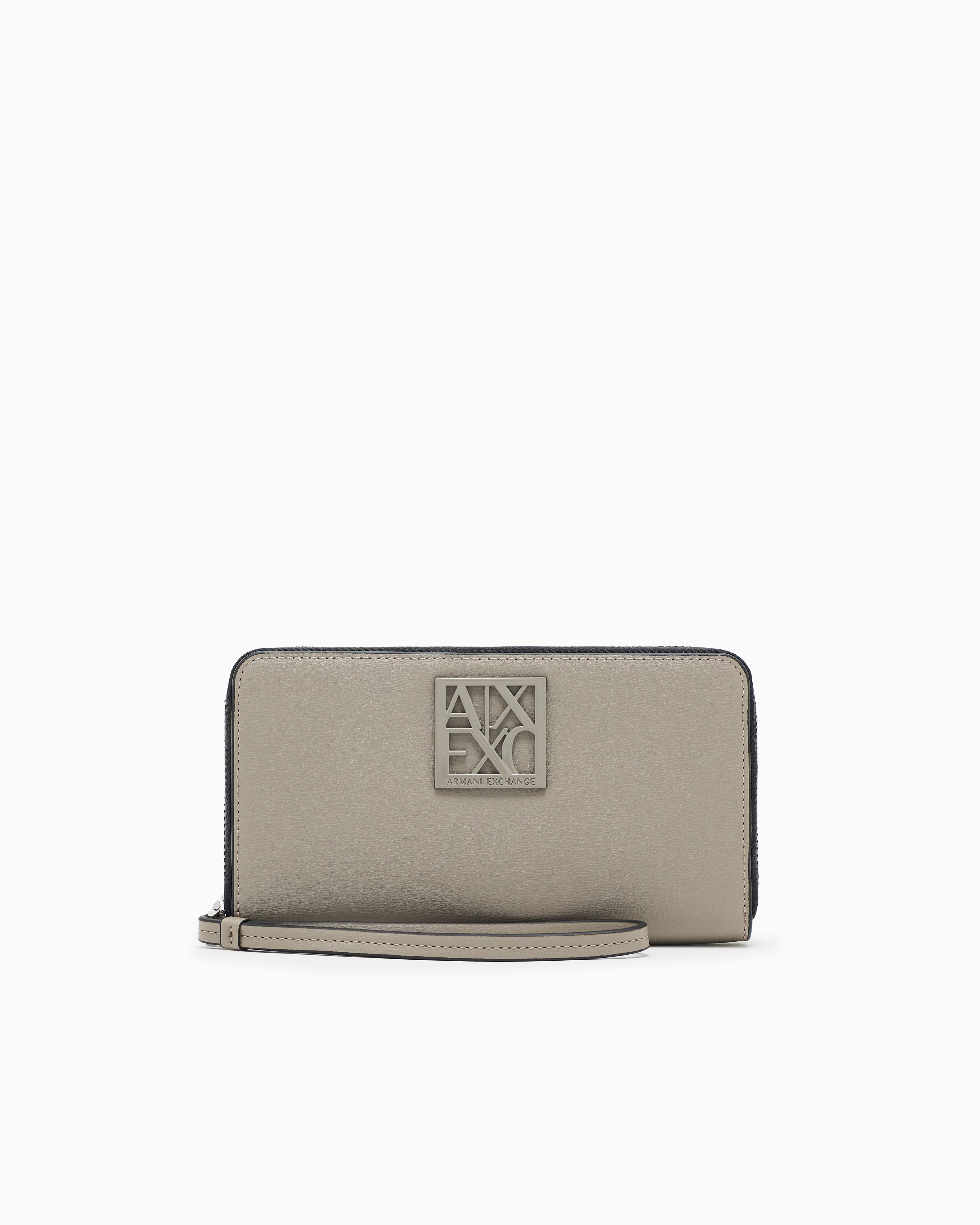 Armani Exchange -  Horizontal wallet with logo, Woman, Brown, Size: TU