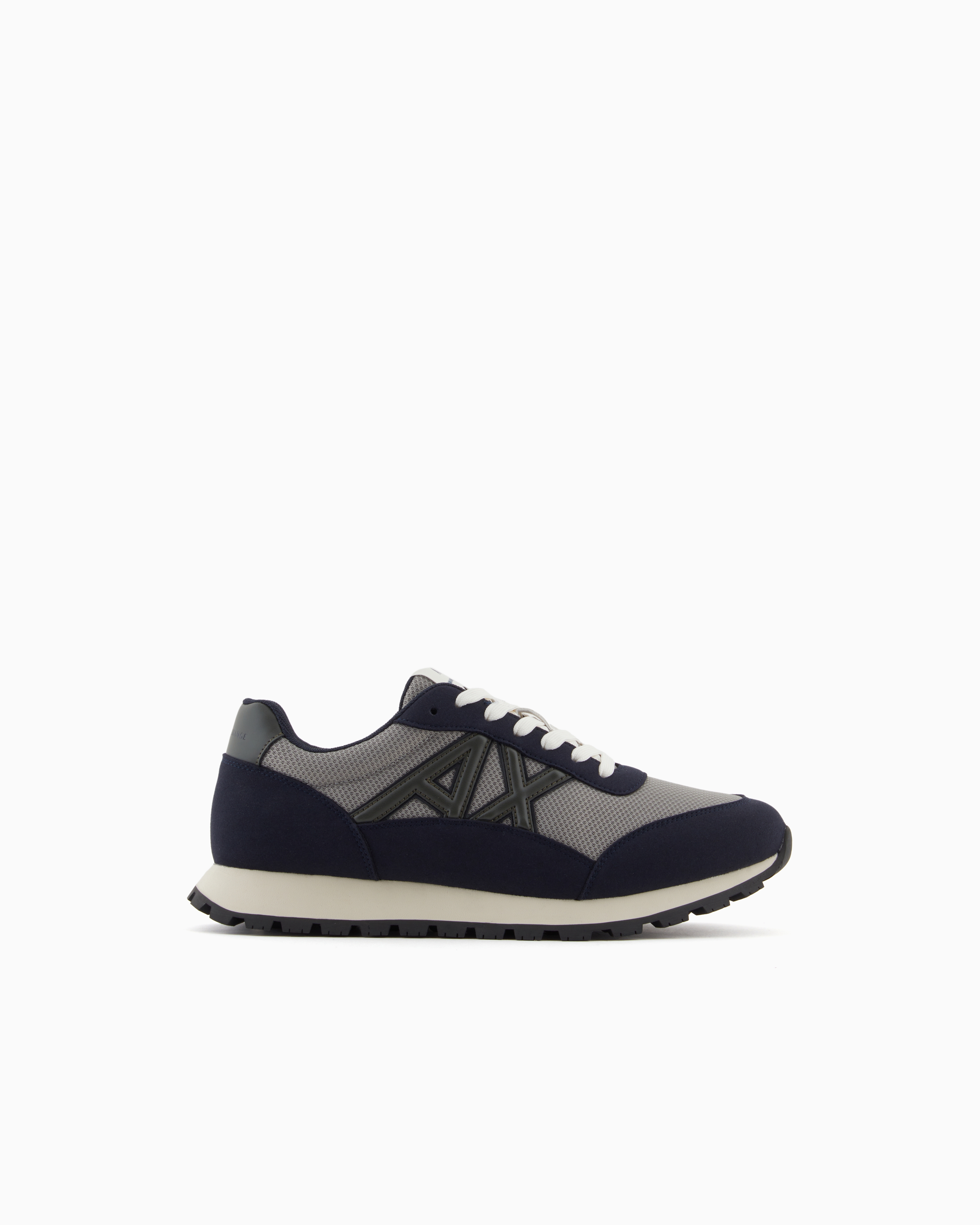 Armani Exchange - Sneakers with contrasting logo, Man, Grey, Size: