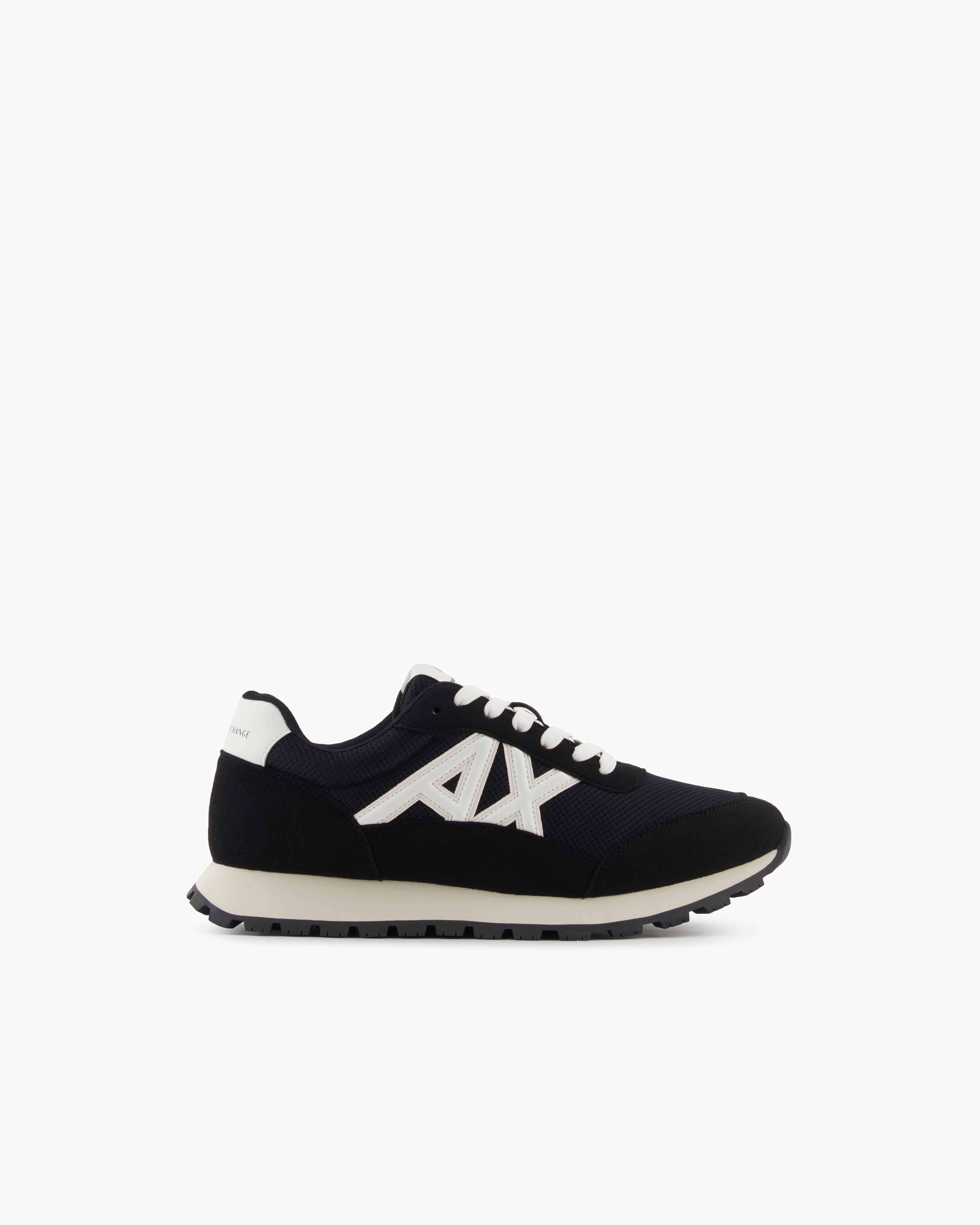 Armani Exchange - Sneakers with contrasting logo, Man, White, Size: